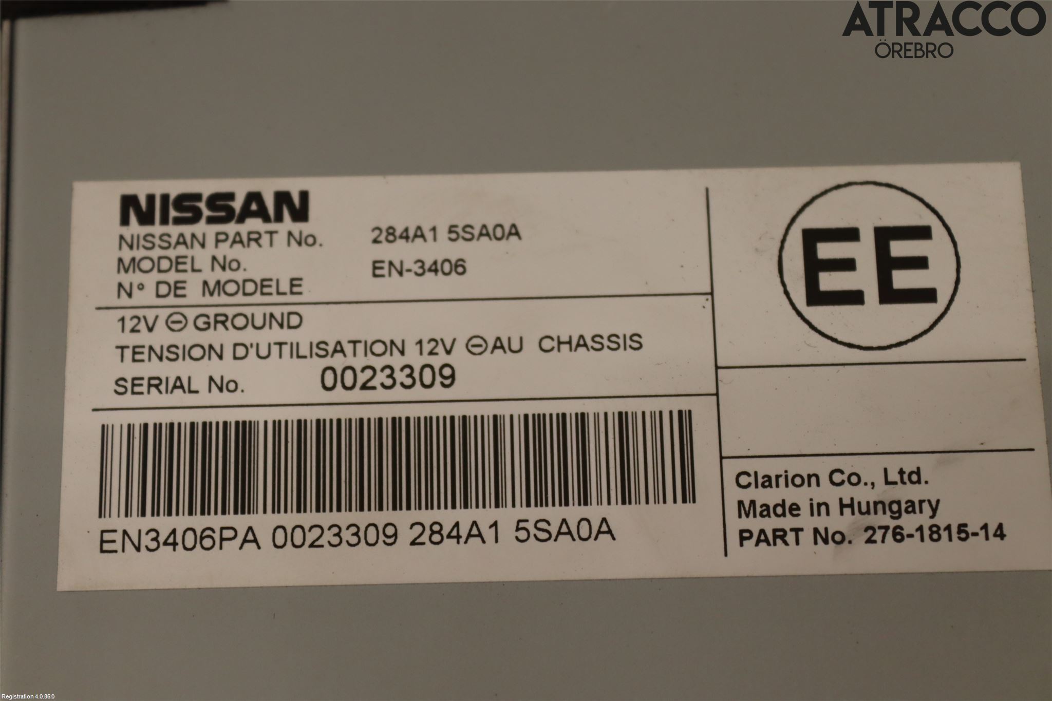 Nissan LEAF 18- Styreenhet Øvrig