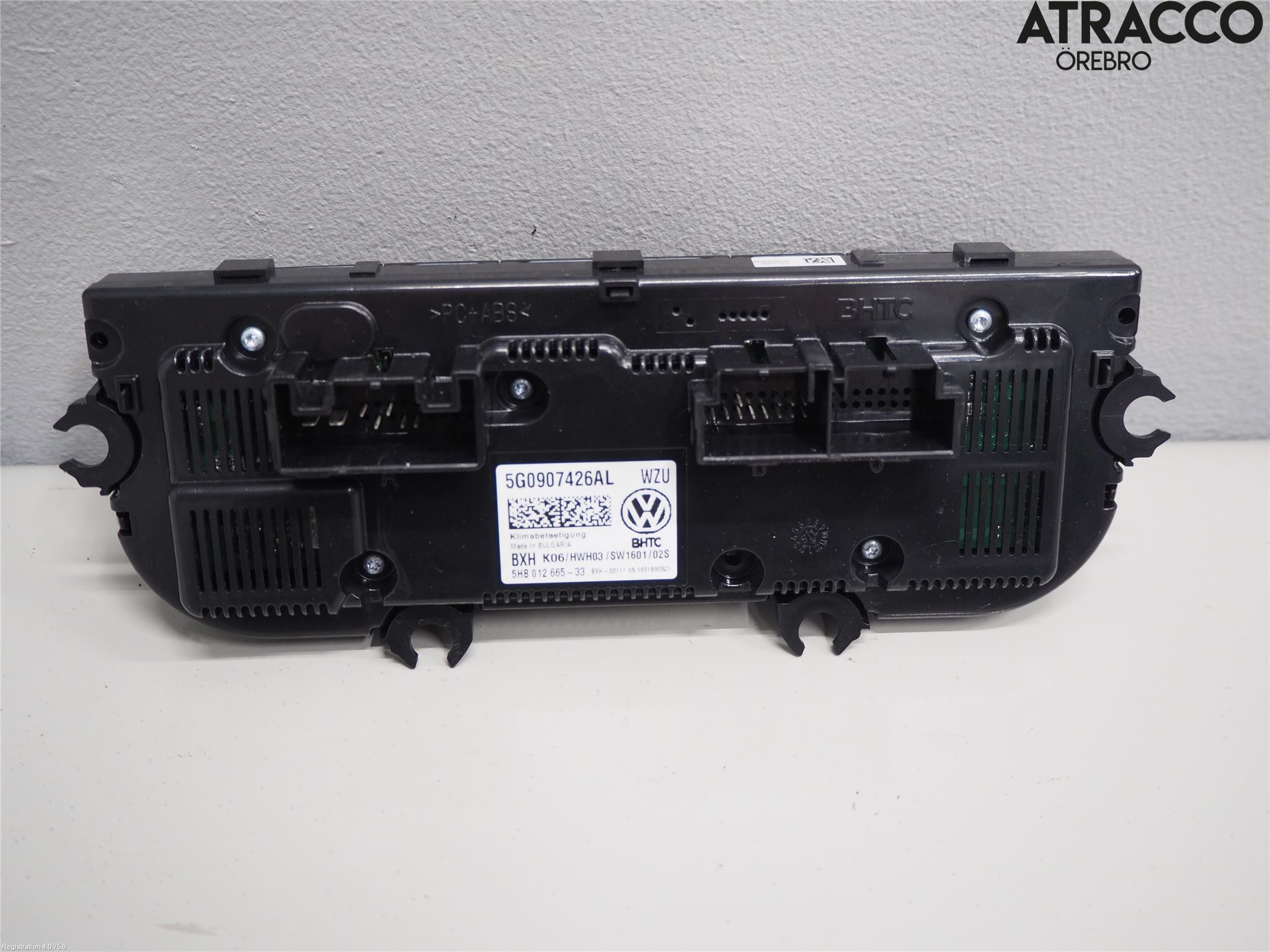 Volkswagen VW GOLF / E-GOLF VII 13-20 Varme Ac Betjening-Display