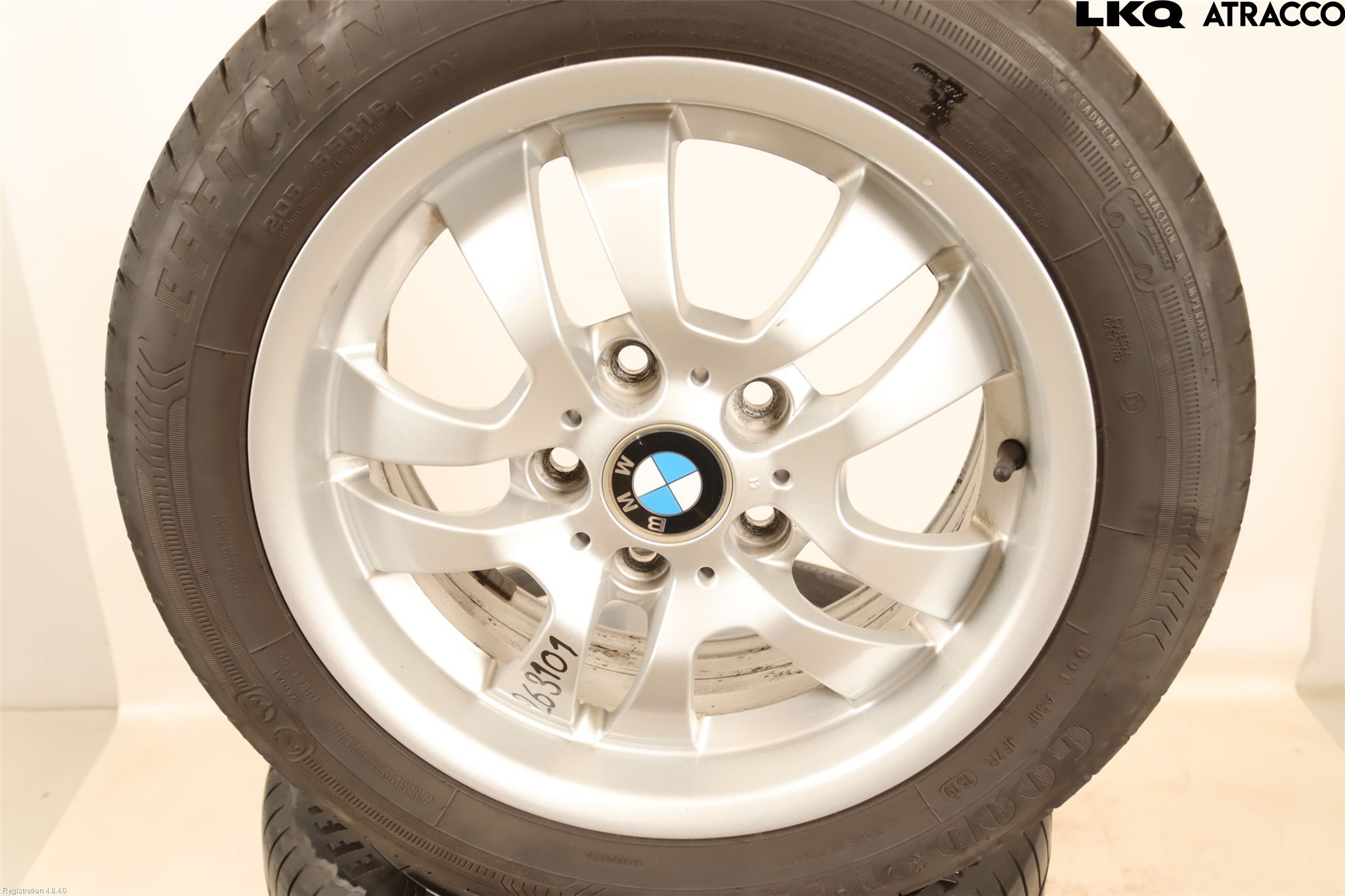 BMW 3 E90/91 SED/TOU 05-12 Dekk Sommer På Alu Felg 4Stk