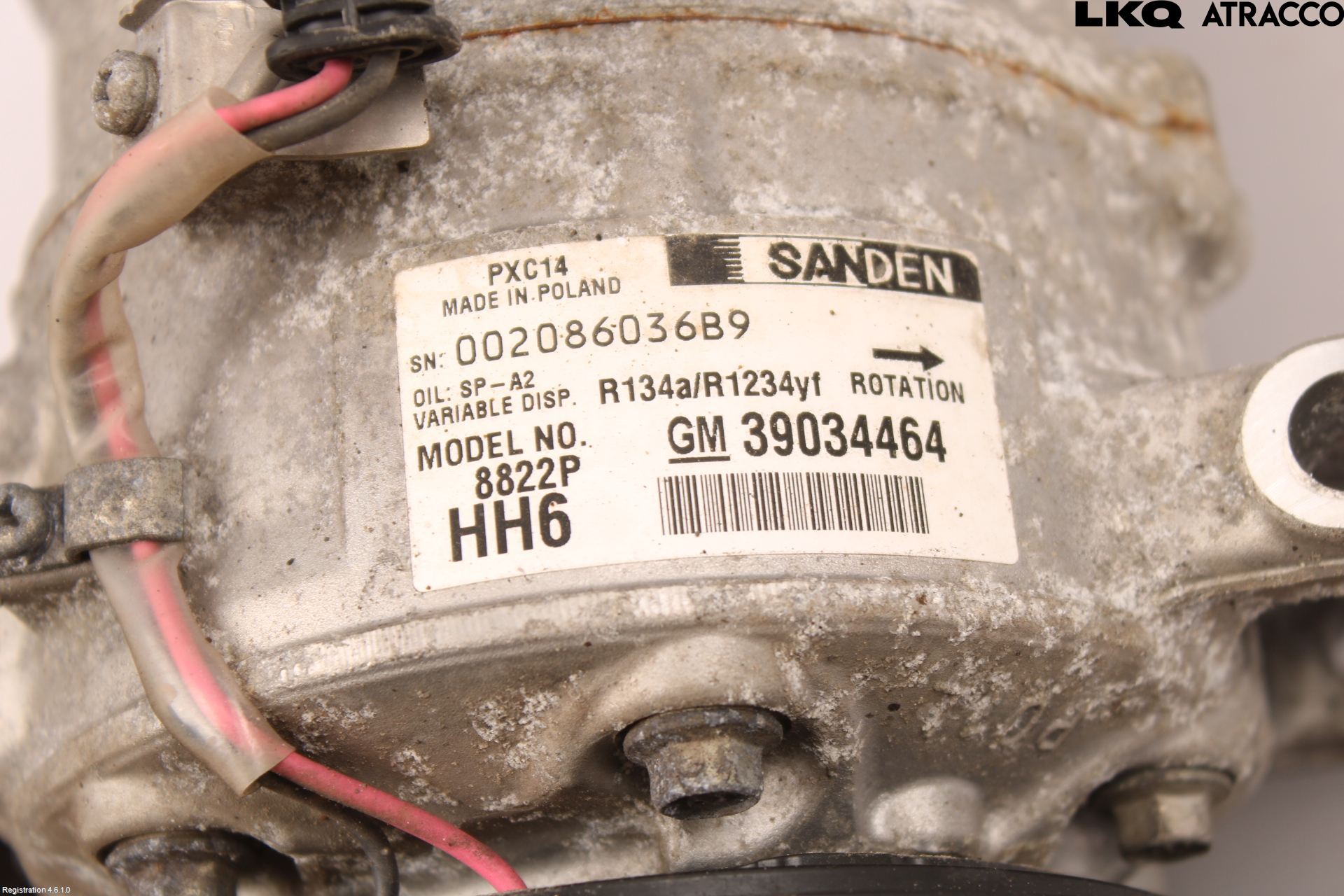 Opel INSIGNIA 09-16 Varme Ac Kompressor