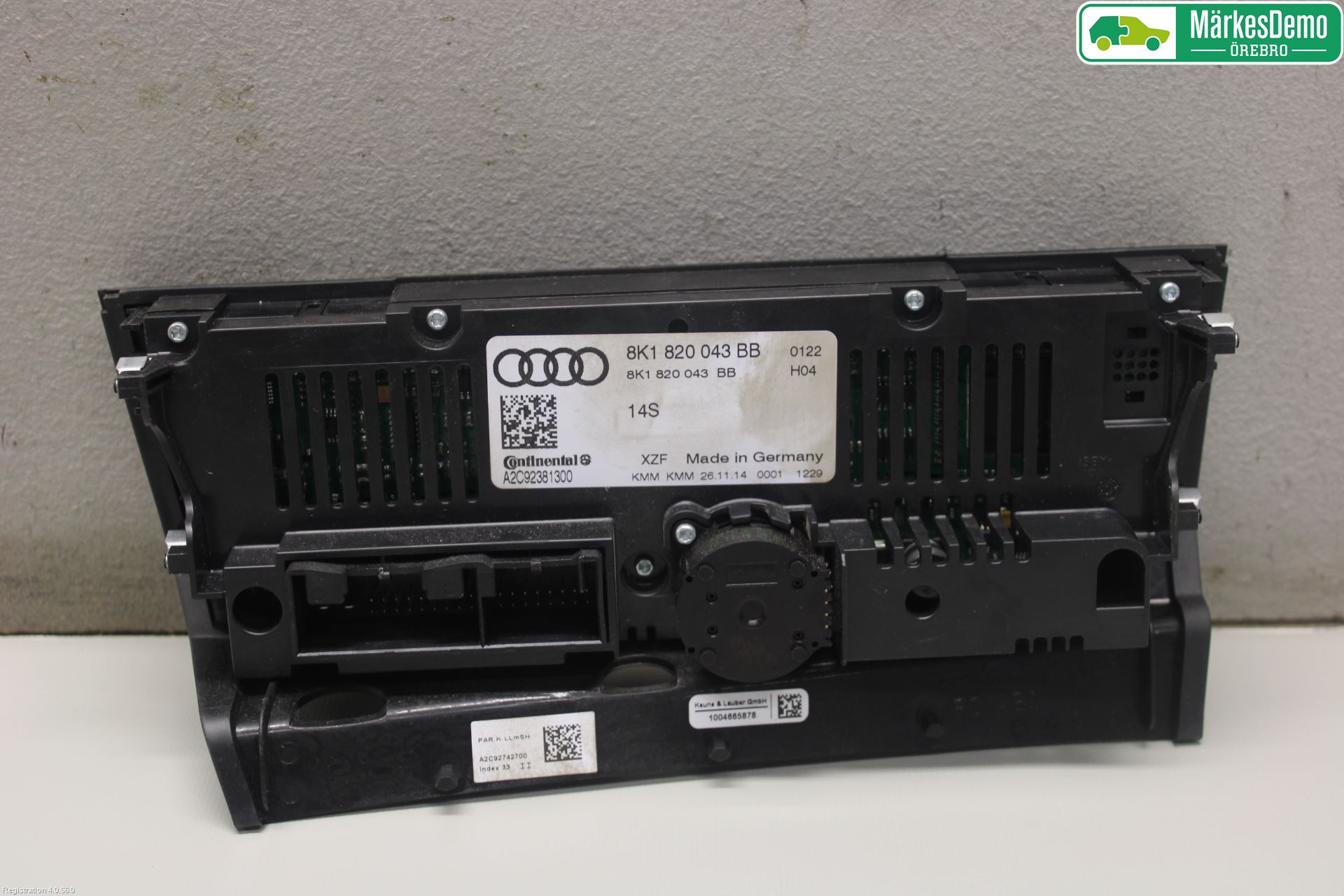 Audi A4 ALLROAD 09-16 Varme Ac Betjening-Display