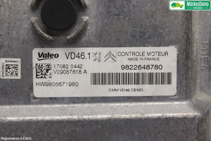 Citroen C4 GRAND PICASSO 14-18 Styreenhet Innsprøytning