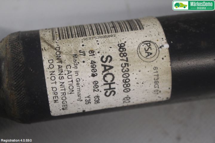 Peugeot PARTNER 16-18 Støtdemper Bak