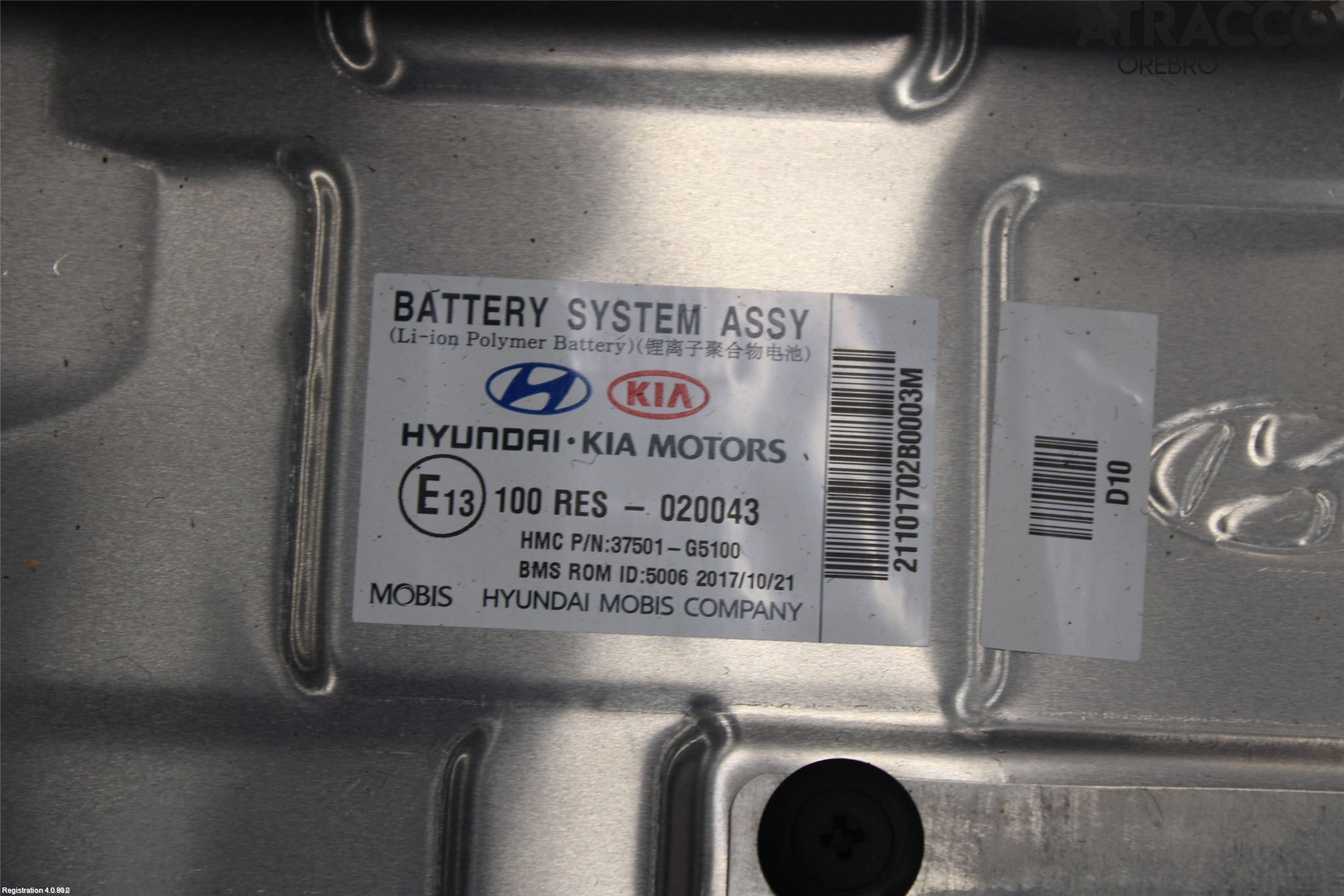 Kia NIRO (DE) 17-22 Hybrid Batteri