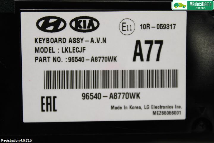 Kia OPTIMA 16-20 Stereo Radio Med Cd