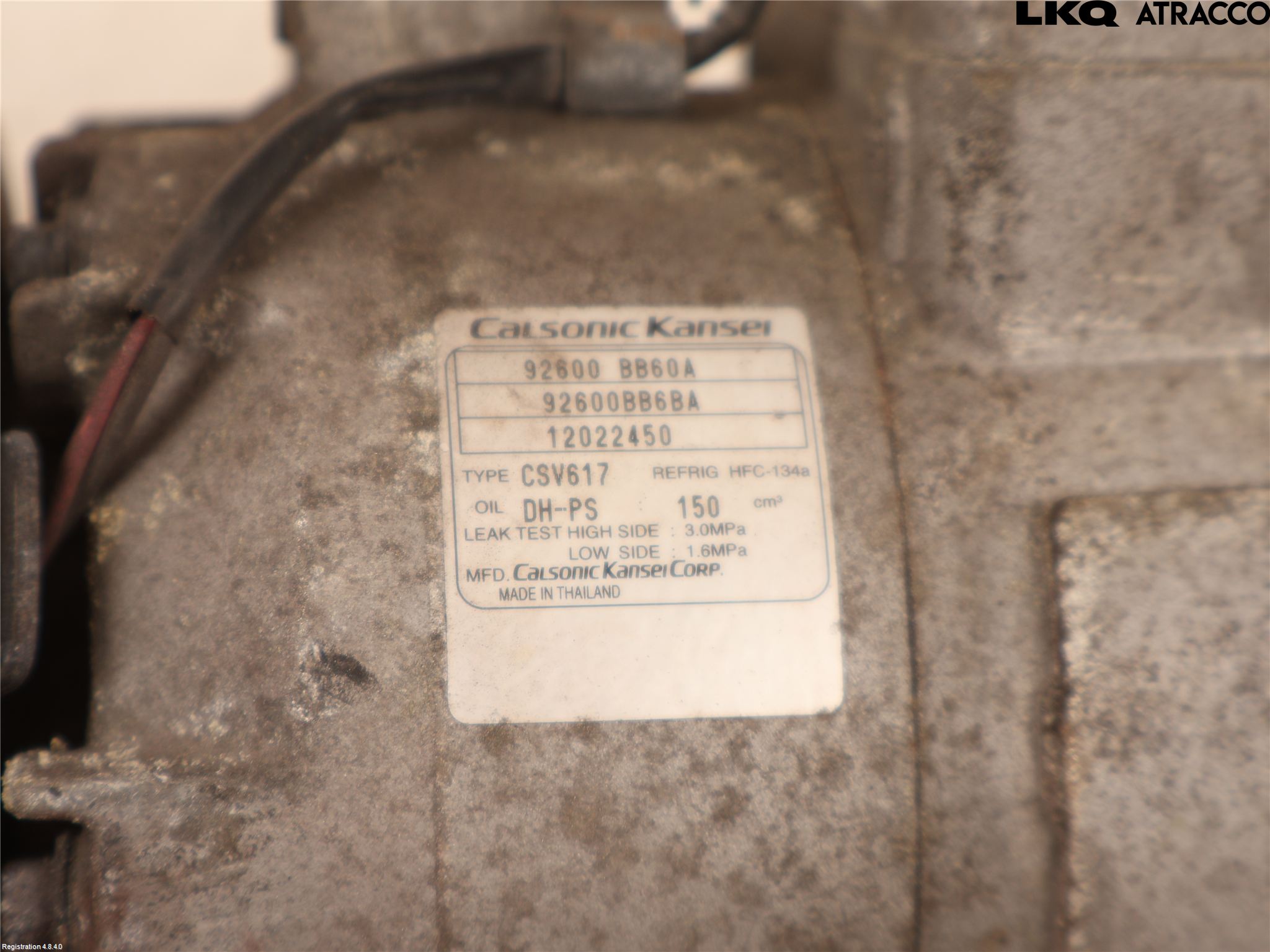 Nissan QASHQAI 10-14 Varme Ac Kompressor