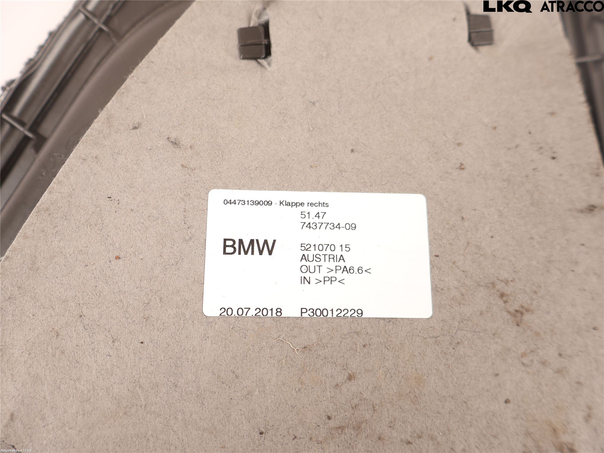 BMW 5 G30/G31/F90 17-23 Innr Bagasjeromkledsel