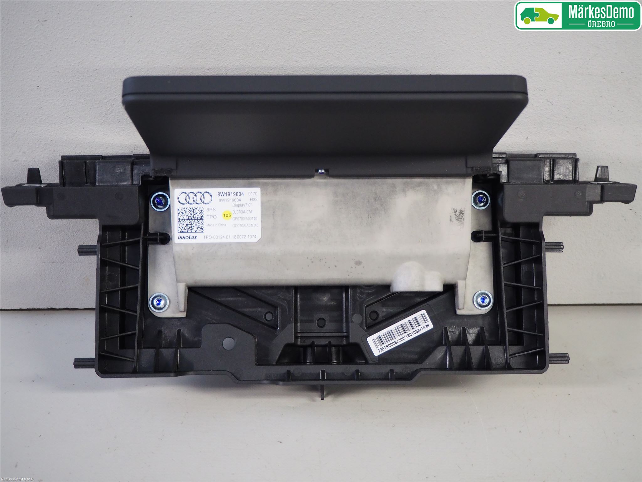 Audi A4/S4 B9 16-19 Instr Skjerm Dvd-Gps-Ac-Tlf
