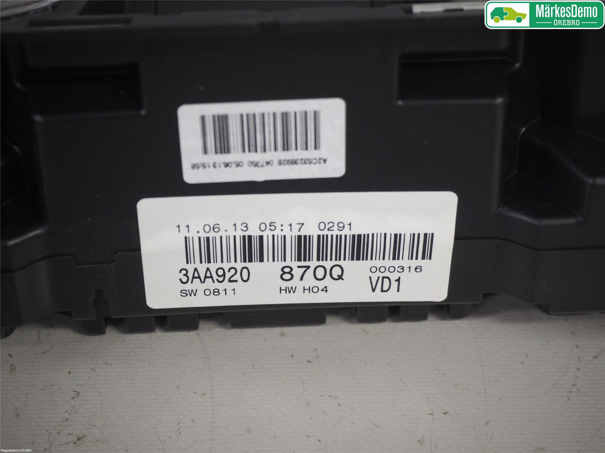 Volkswagen VW PASSAT 11-14 Instr Kombinert
