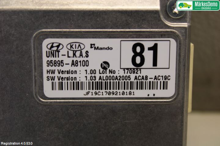 Kia OPTIMA 16-20 Sensor Kollisjonsbeskyttelse