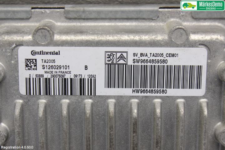 Peugeot 308 08-13 Styreenhet Gearkasse