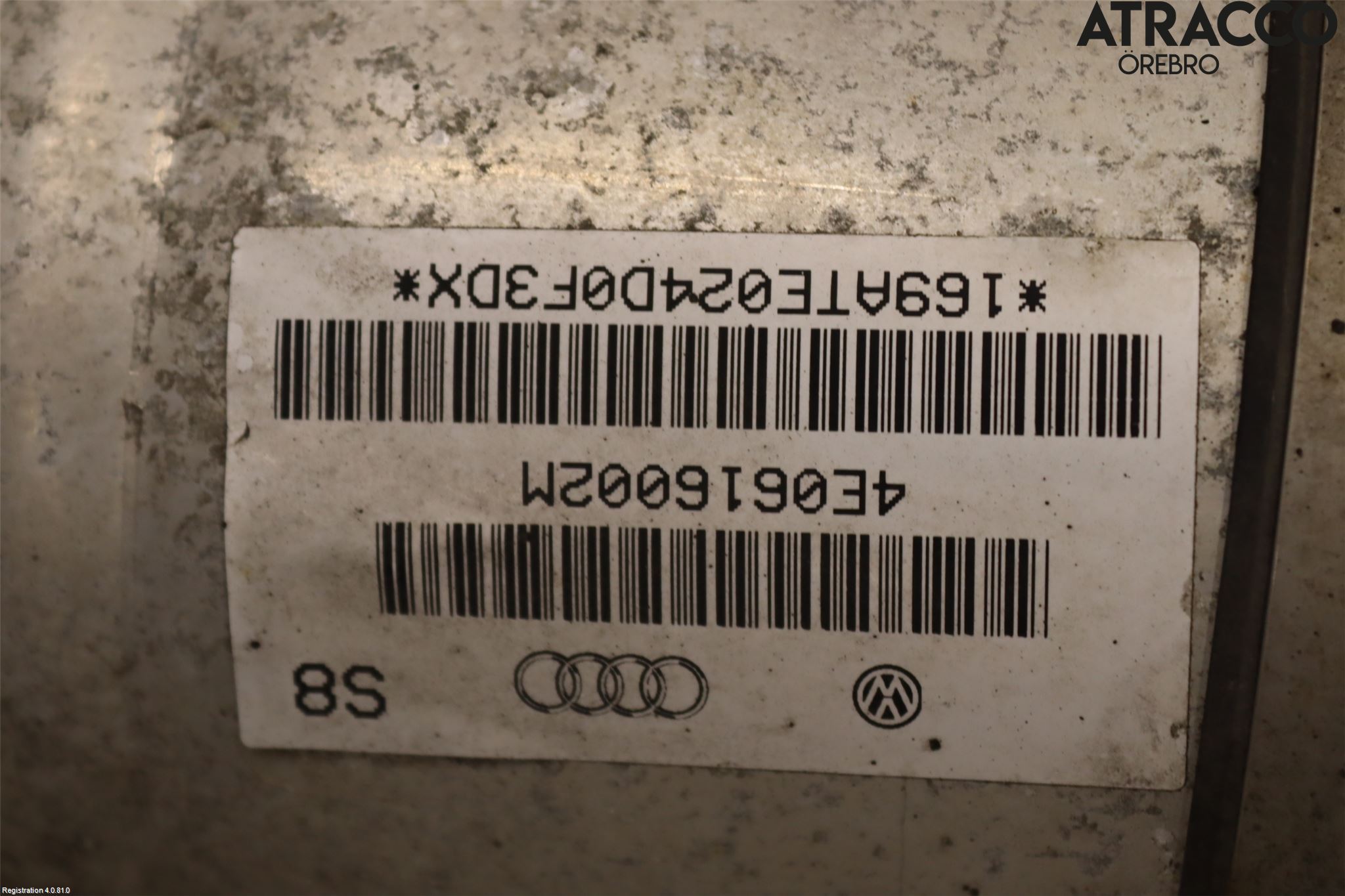 Audi A8/S8 4E  02-09 Støtdemper Bak
