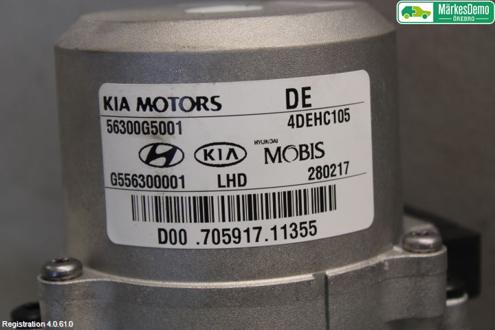 Kia NIRO (DE) 17-22 Rattakselaggregat Innebygd Servo