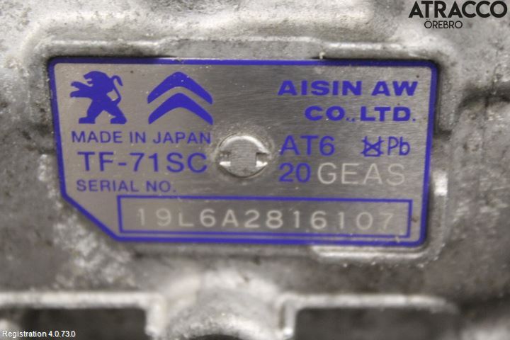 Citroen COTROEN C3 17-24 Gearkasse Automat