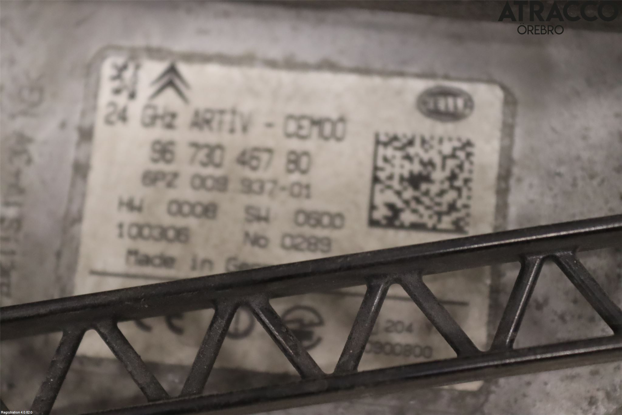 Peugeot 5008 10-16 Sensor Kollisjonsbeskyttelse