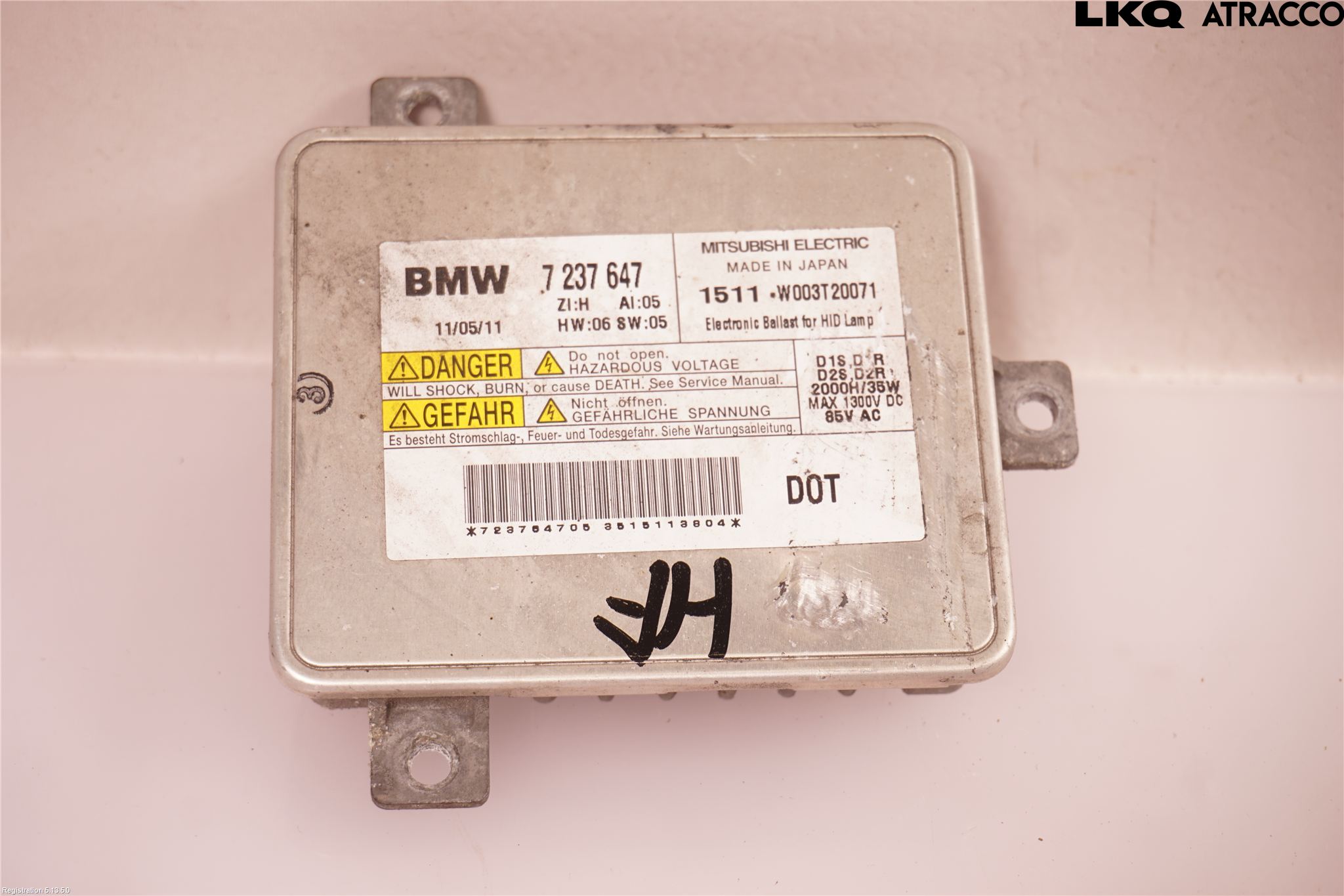 BMW 5 F10/F11/F18 09-17 Styreenhet Xenon