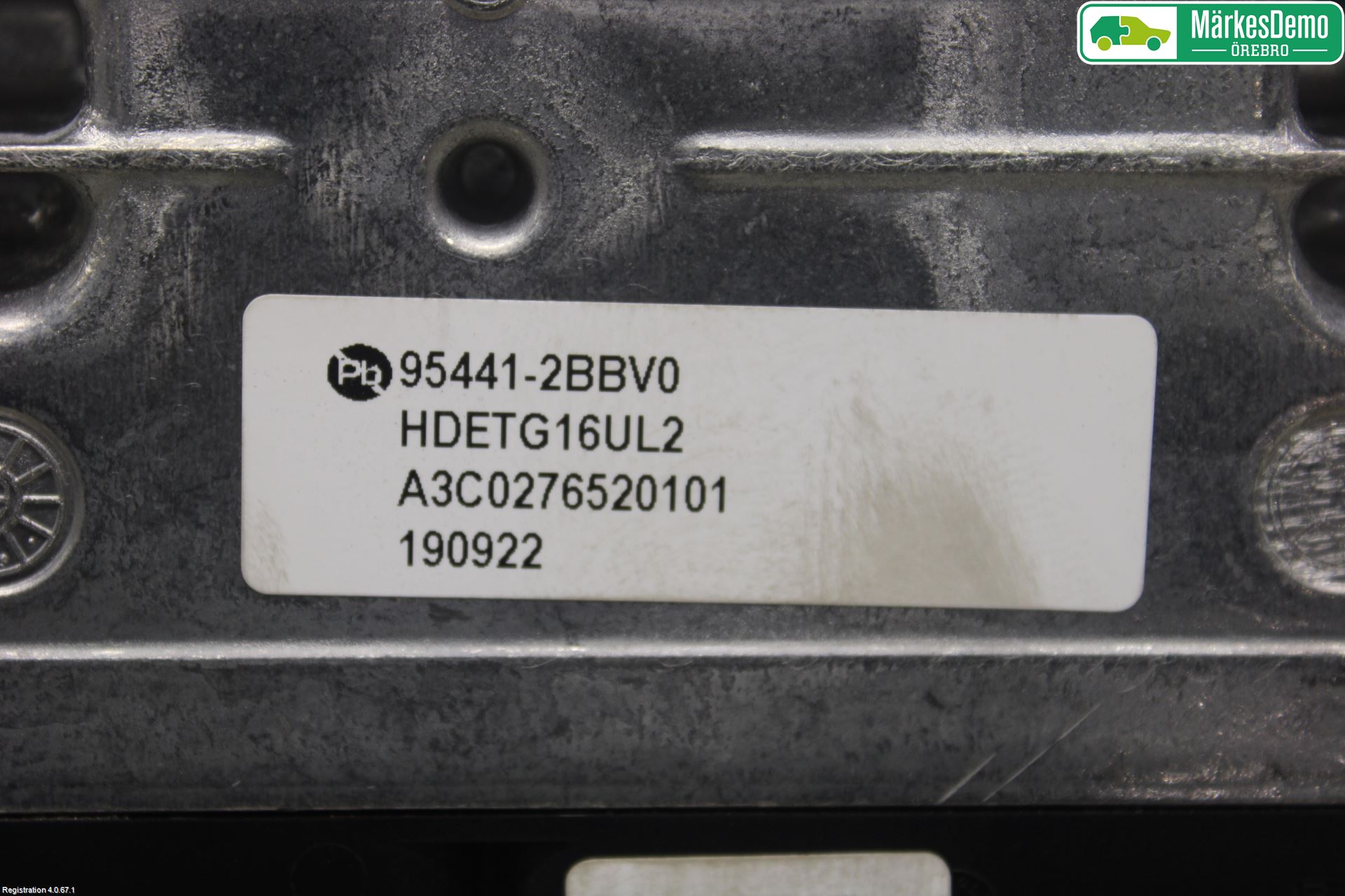Kia NIRO (DE) 17-22 Styreenhet Gearkasse