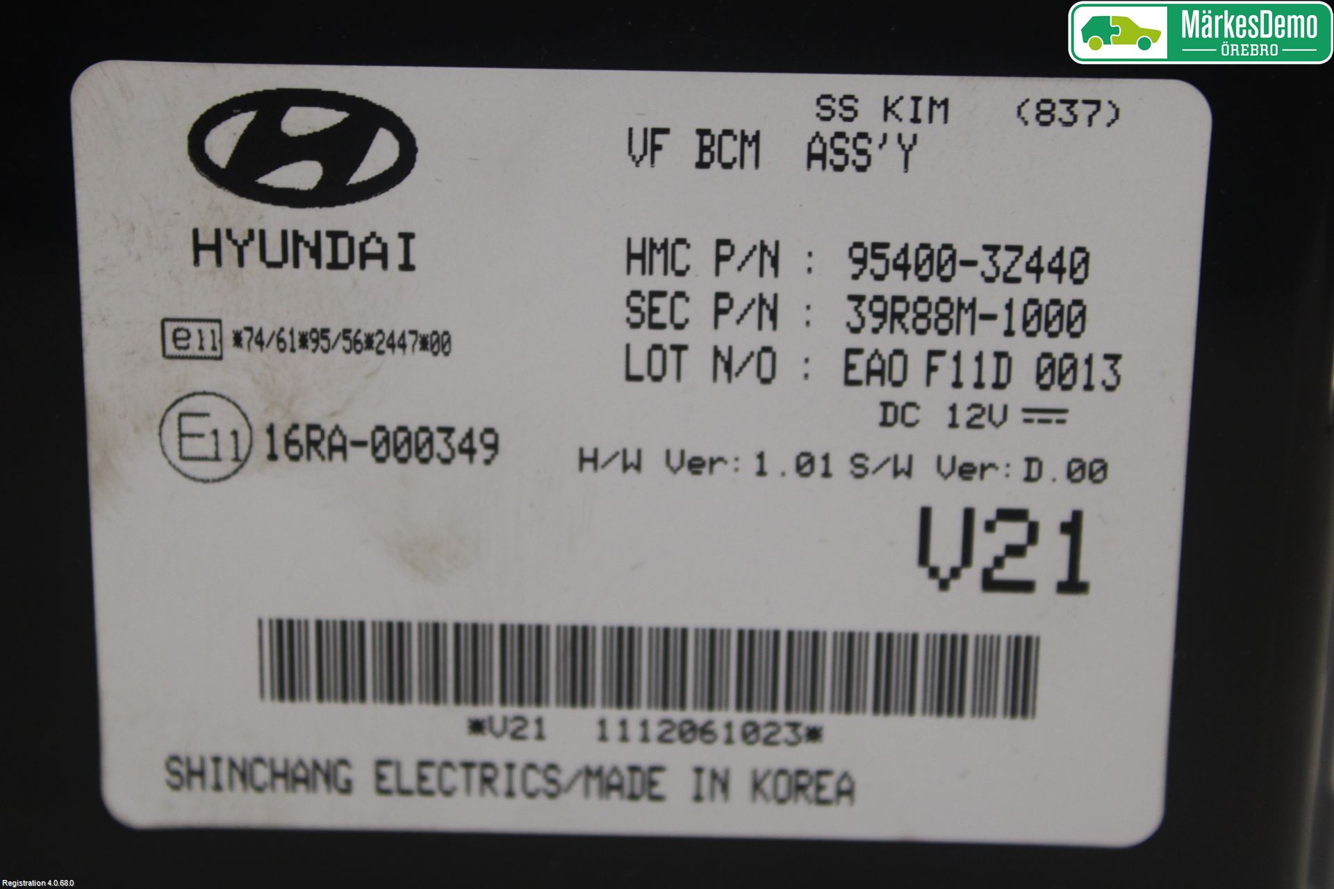 Hyundai i40 08-15 Styreenhet Øvrig