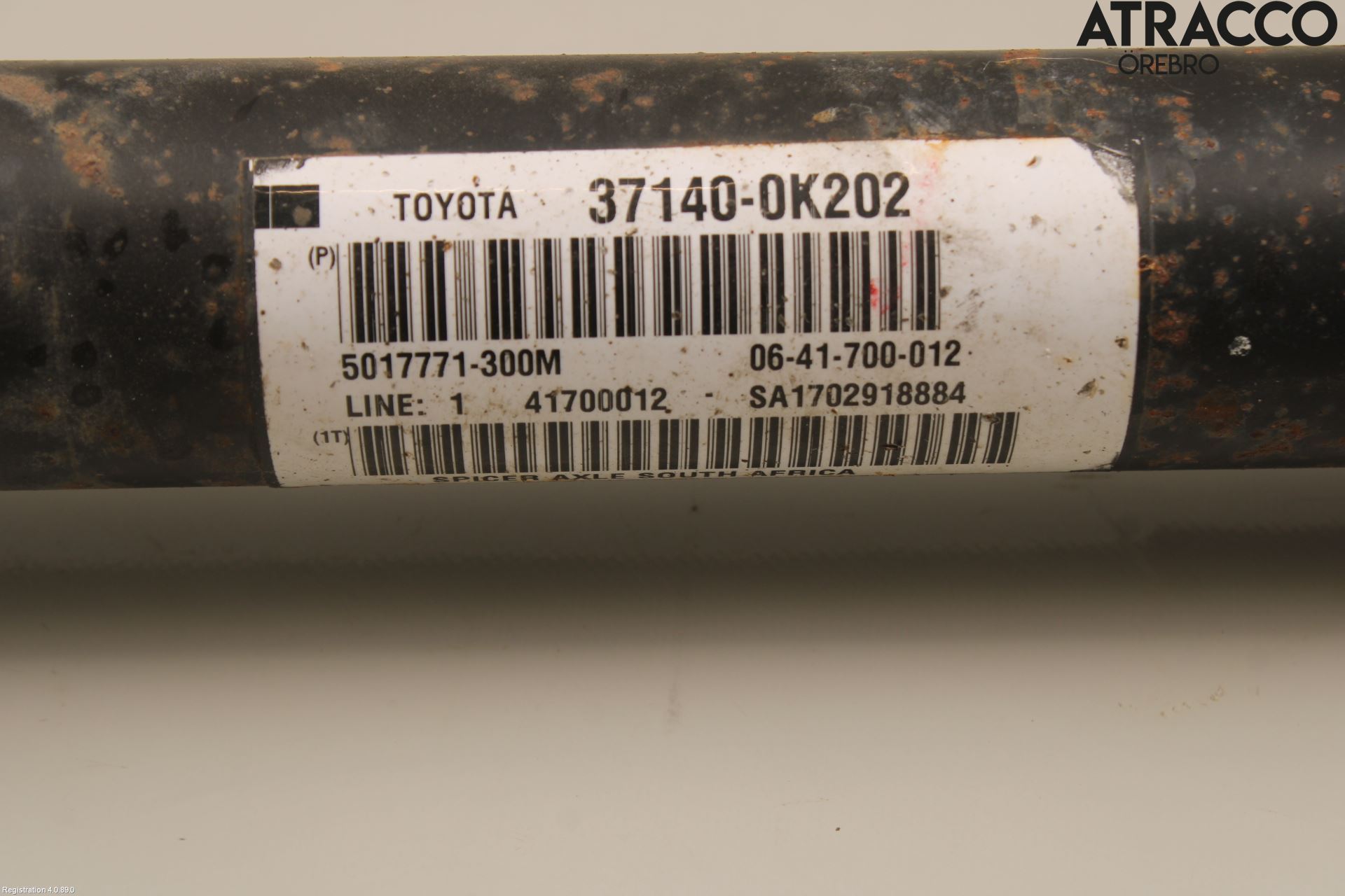 Toyota HILUX 16- Mellomaksel Fremre 4Wd