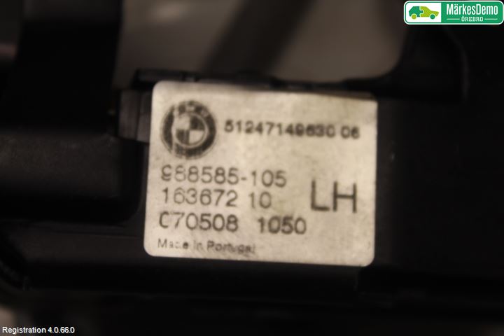 BMW X5 E70 07-13 Lås Bakluke-Koffertlokk