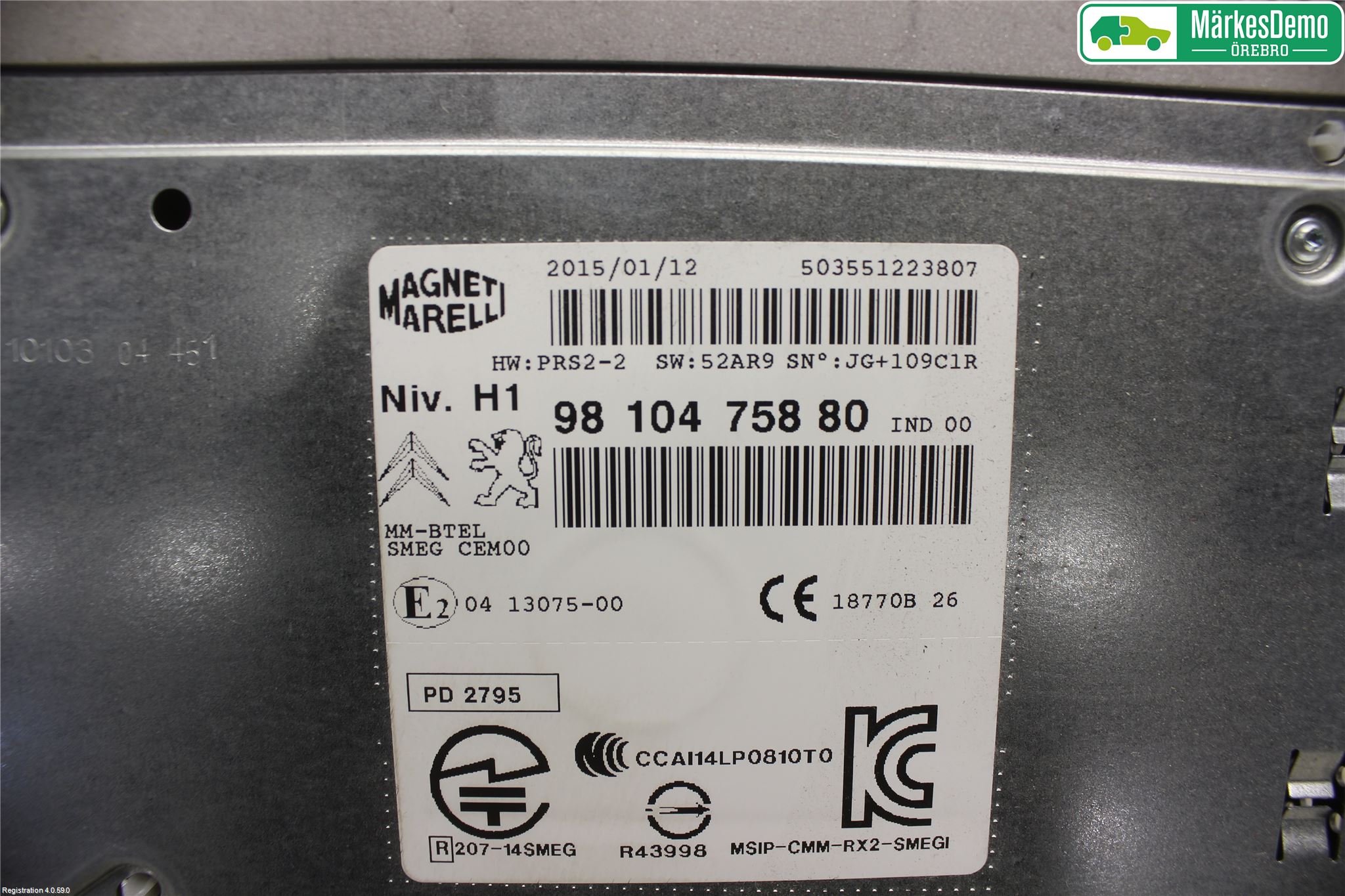 Peugeot 308 14-21 Stereo Radio