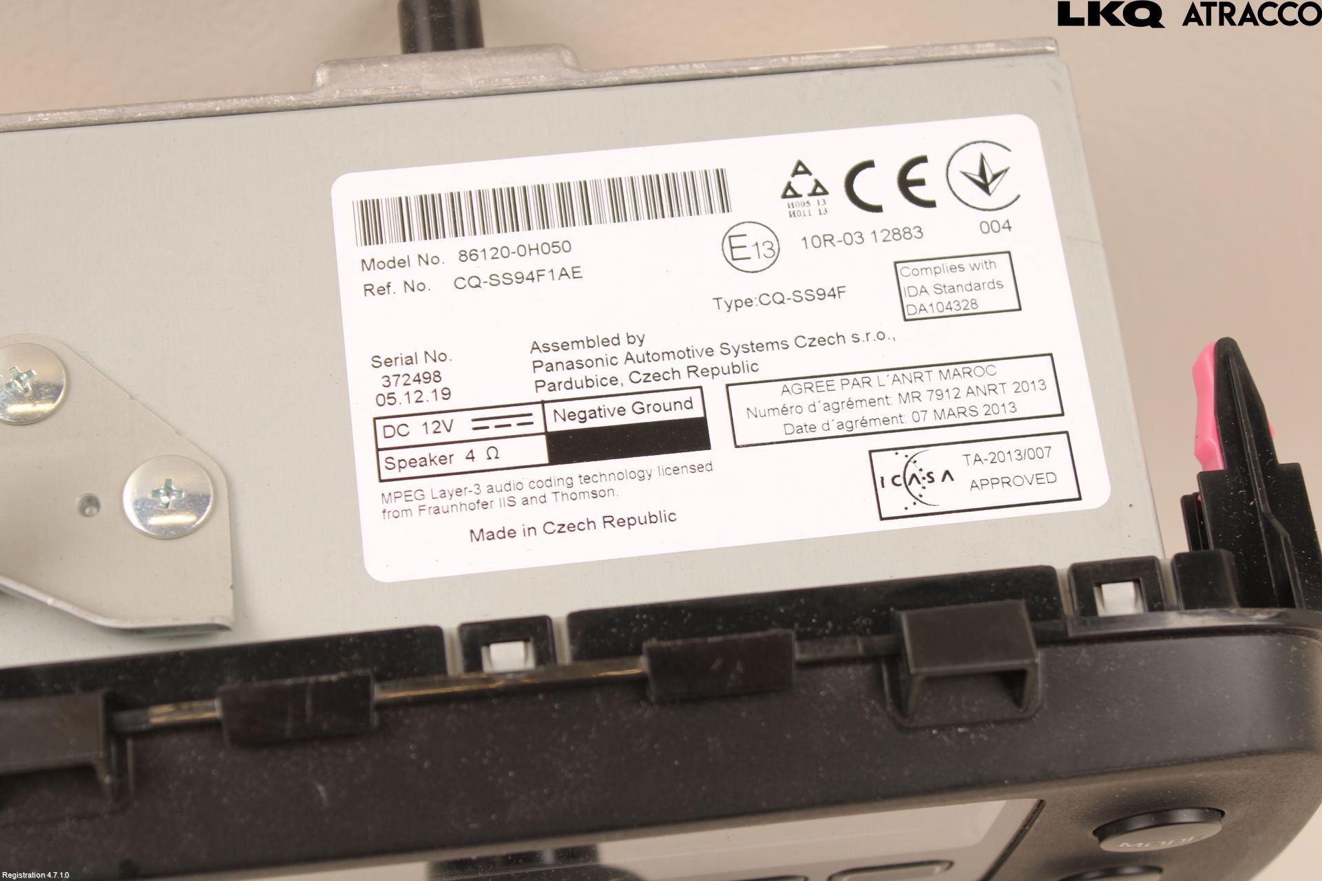Peugeot 108 15-22 Stereo Radio