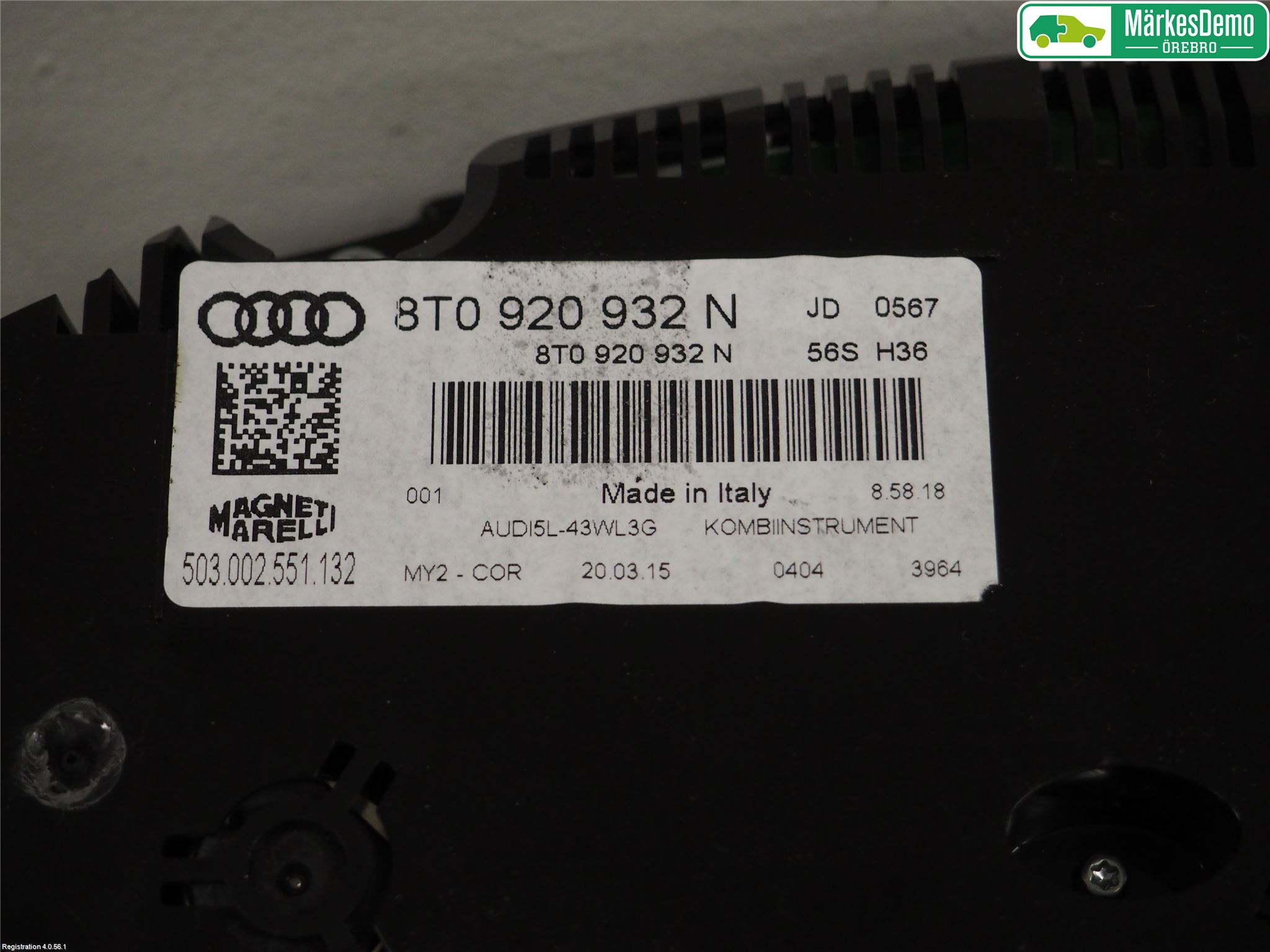 Audi A5 07-16 Instr Kombinert