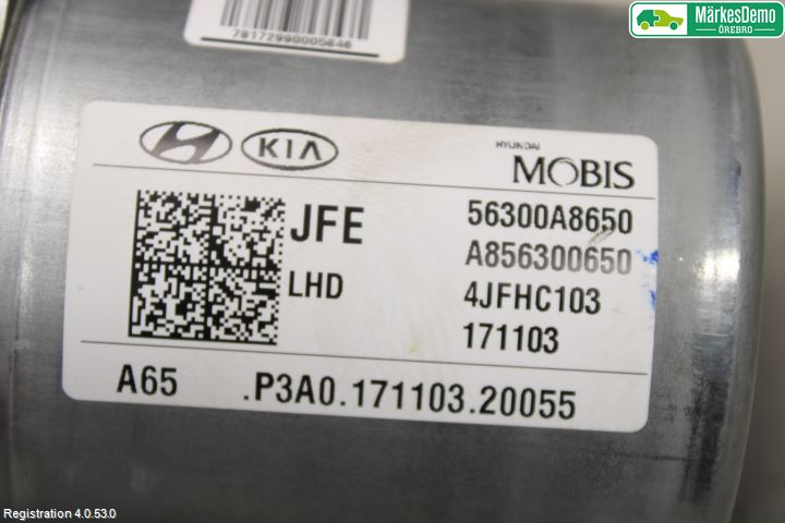 Kia OPTIMA 16-20 Rattakselaggregat Innebygd Servo