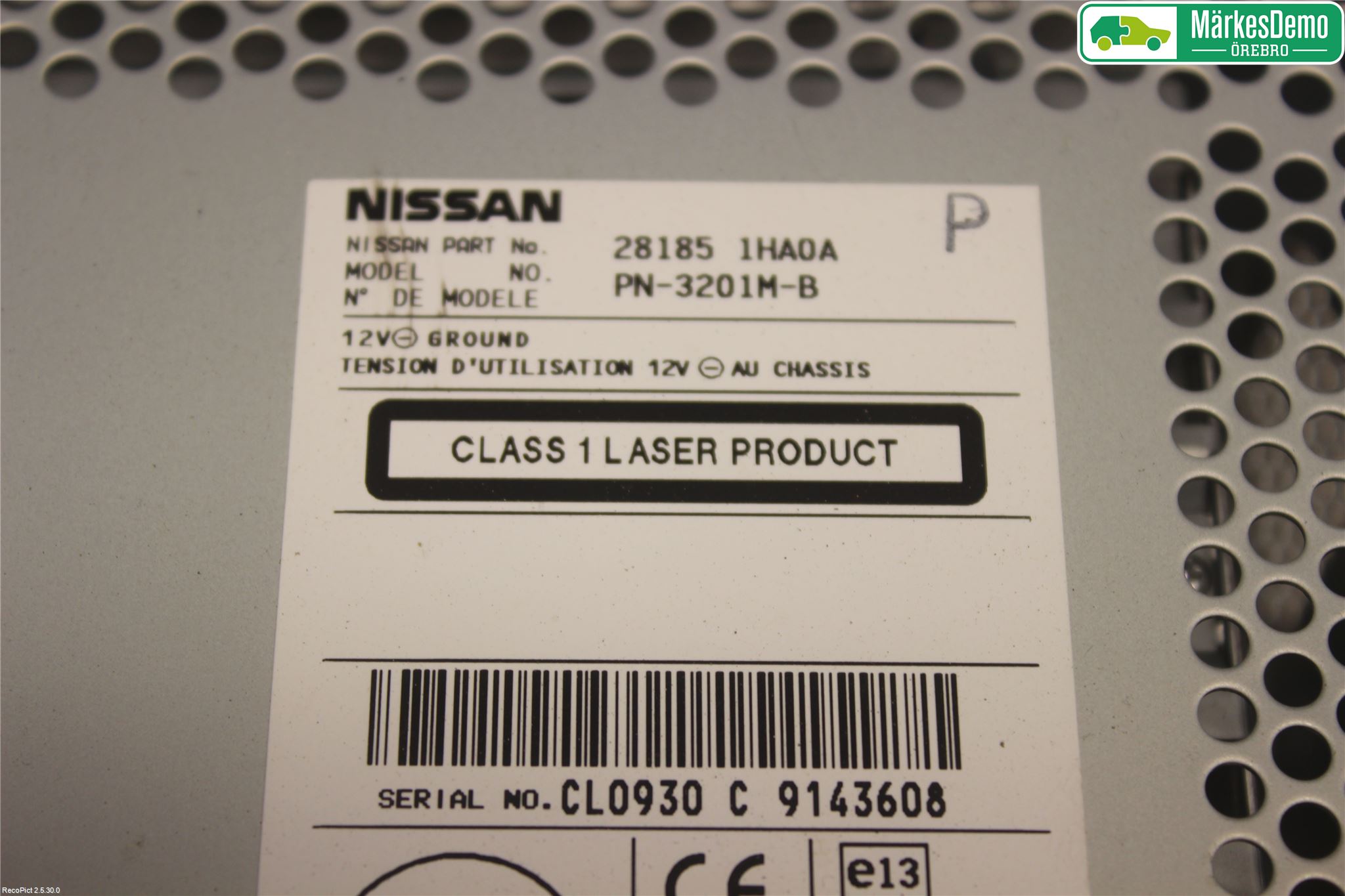 Nissan MICRA 11-16 Stereo Radio