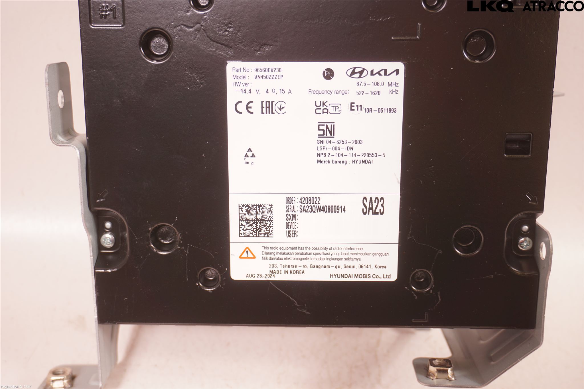 Kia EV3 26->> Styrenhet Multimedia