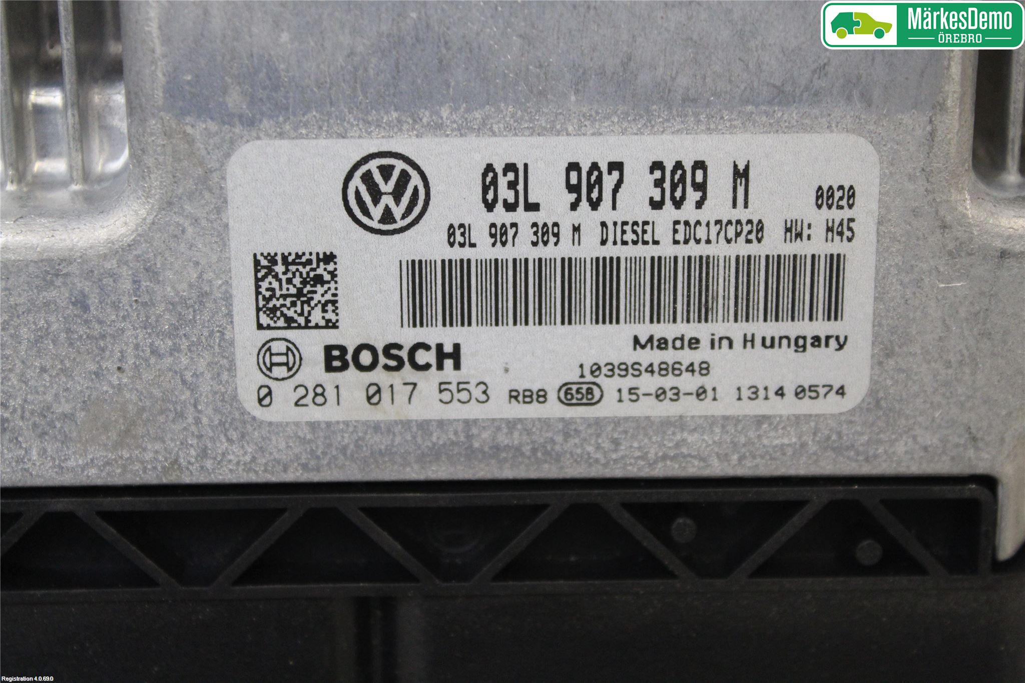 Volkswagen VW TRANSP/CARAVELLE (T5) 04-15 Styreenhet Innsprøytning
