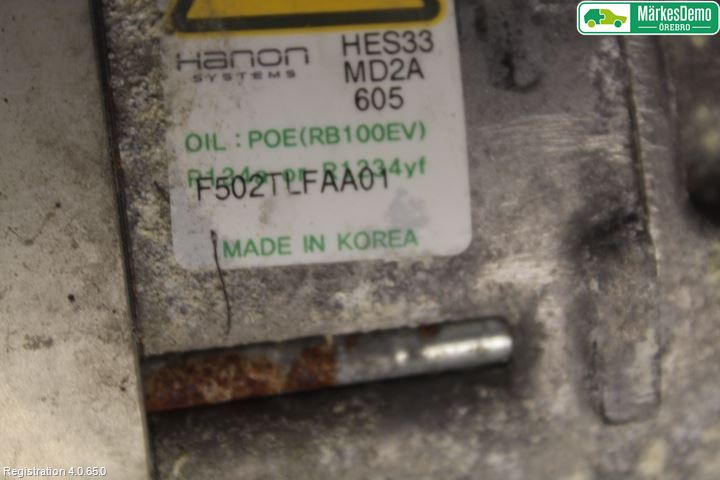 Kia OPTIMA 16-20 Varme Ac Kompressor