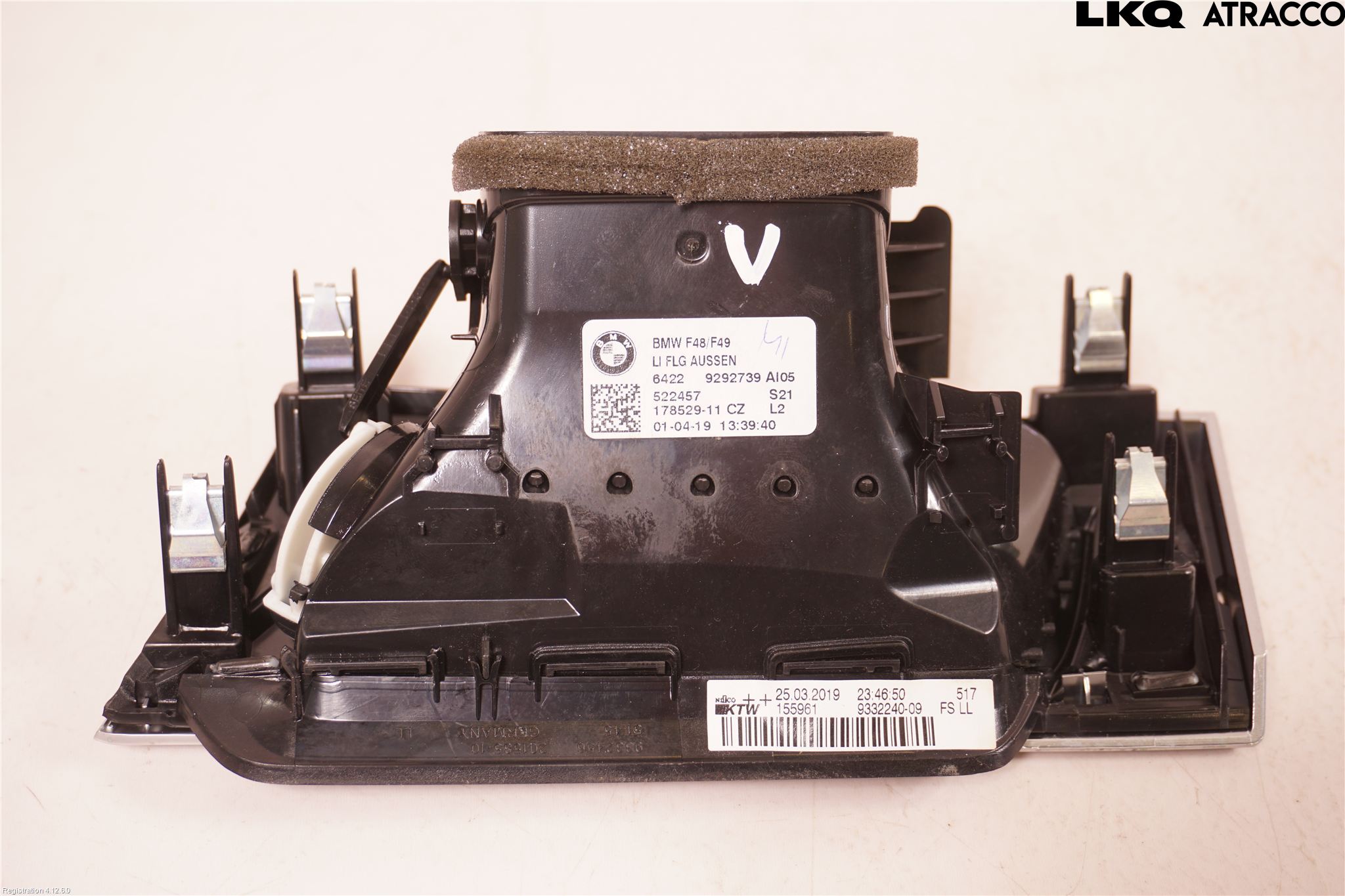 BMW X1 F48 15-22 Dashbord Kanal - Dyse