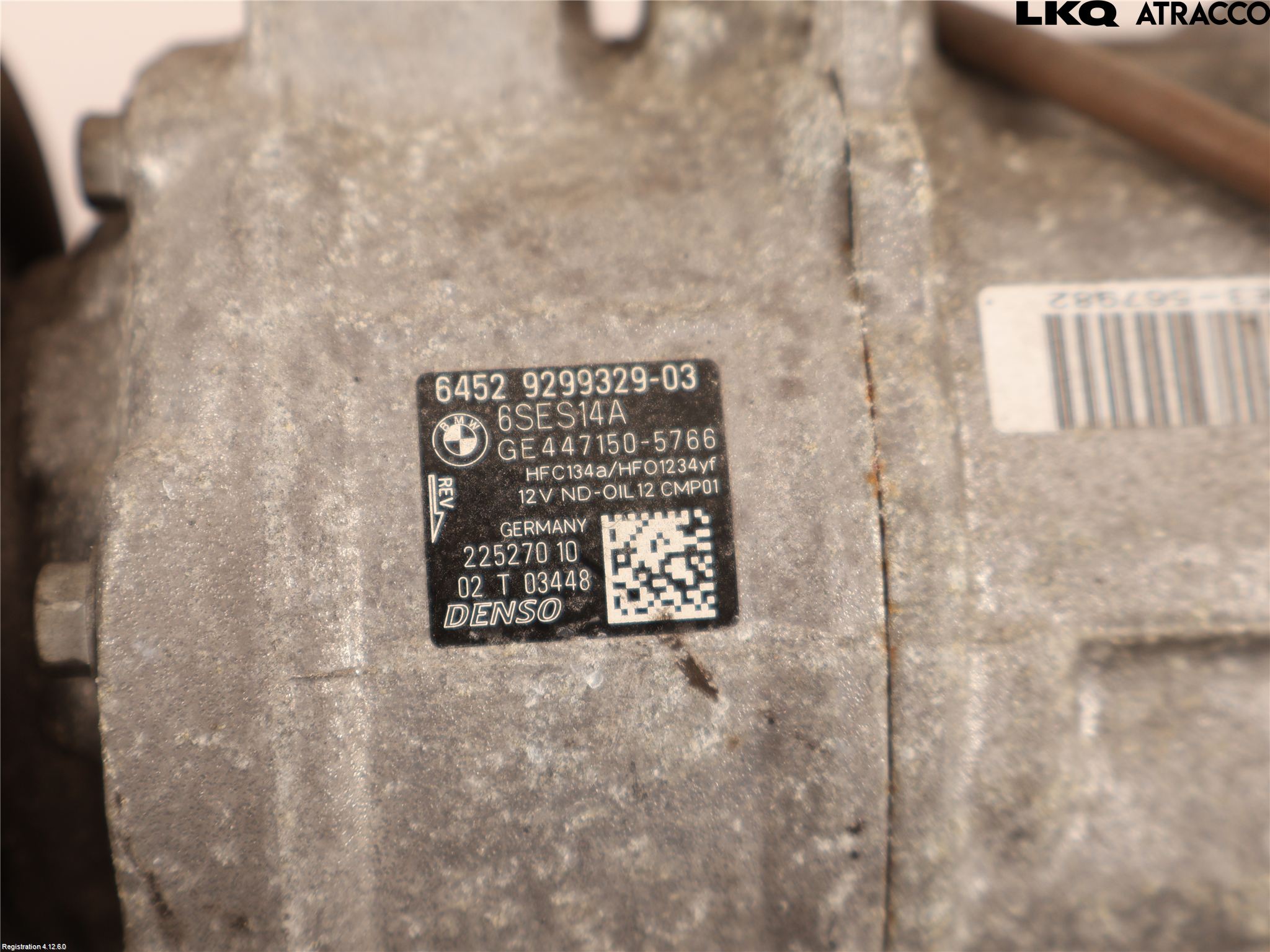 BMW 1 F20/F21 11-19 Varme Ac Kompressor