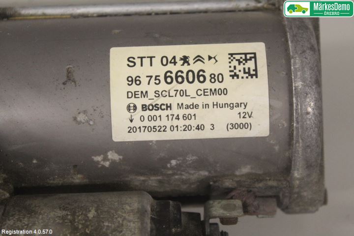 Peugeot PARTNER 16-18 Startmotor Diesel