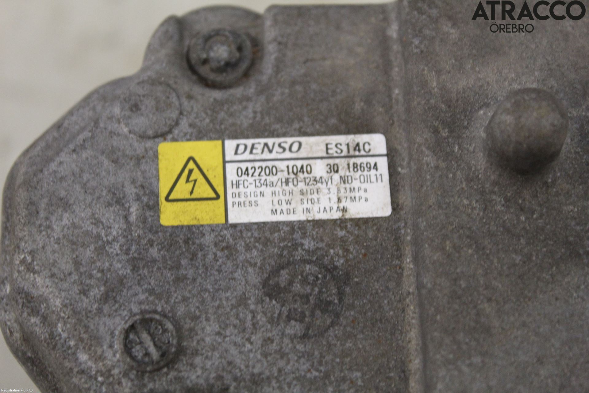 Toyota YARIS XP130 12-14 Varme Ac Kompressor