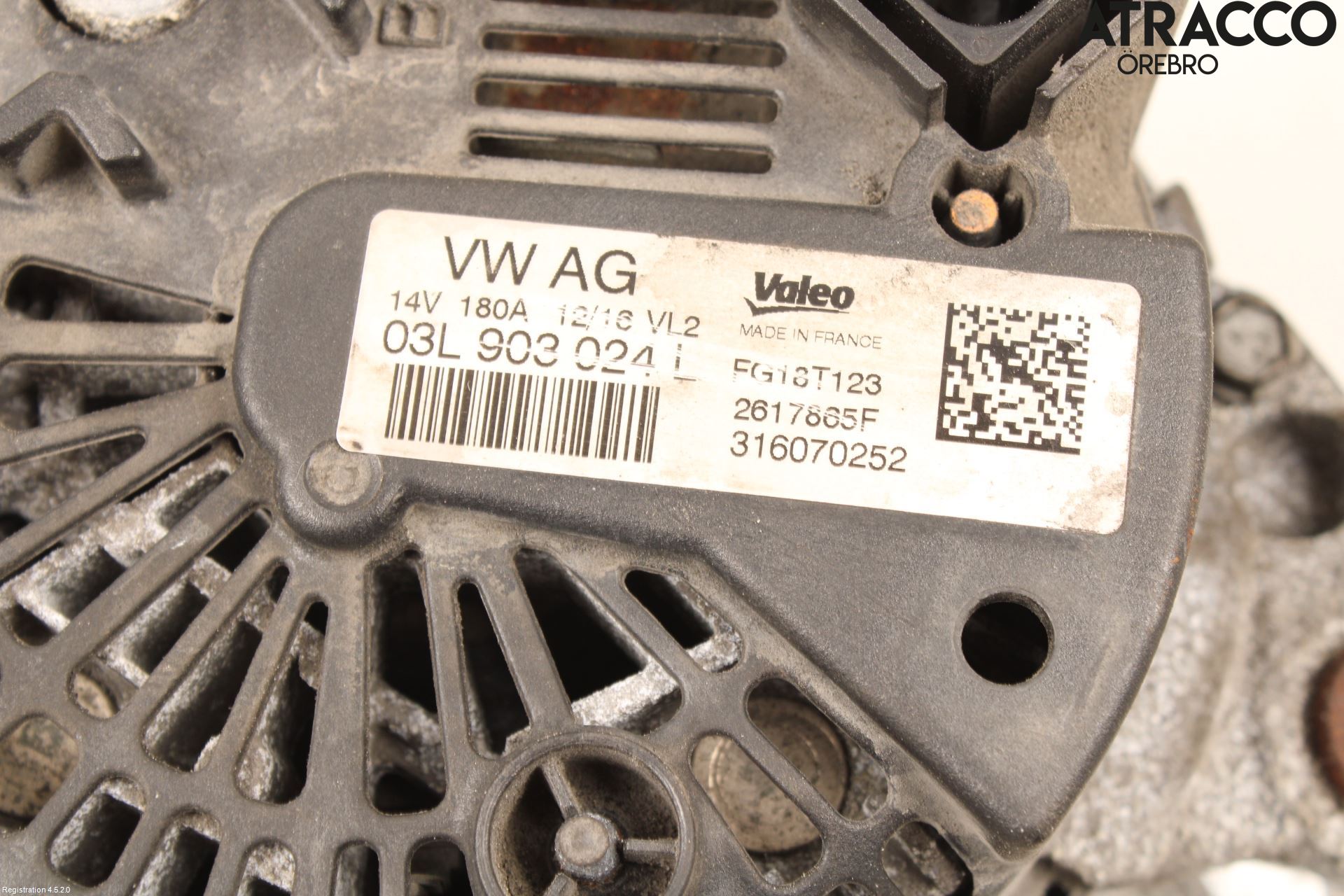 Volkswagen VW TRANSP/CARAVELLE (T6) 16-22 Dynamo