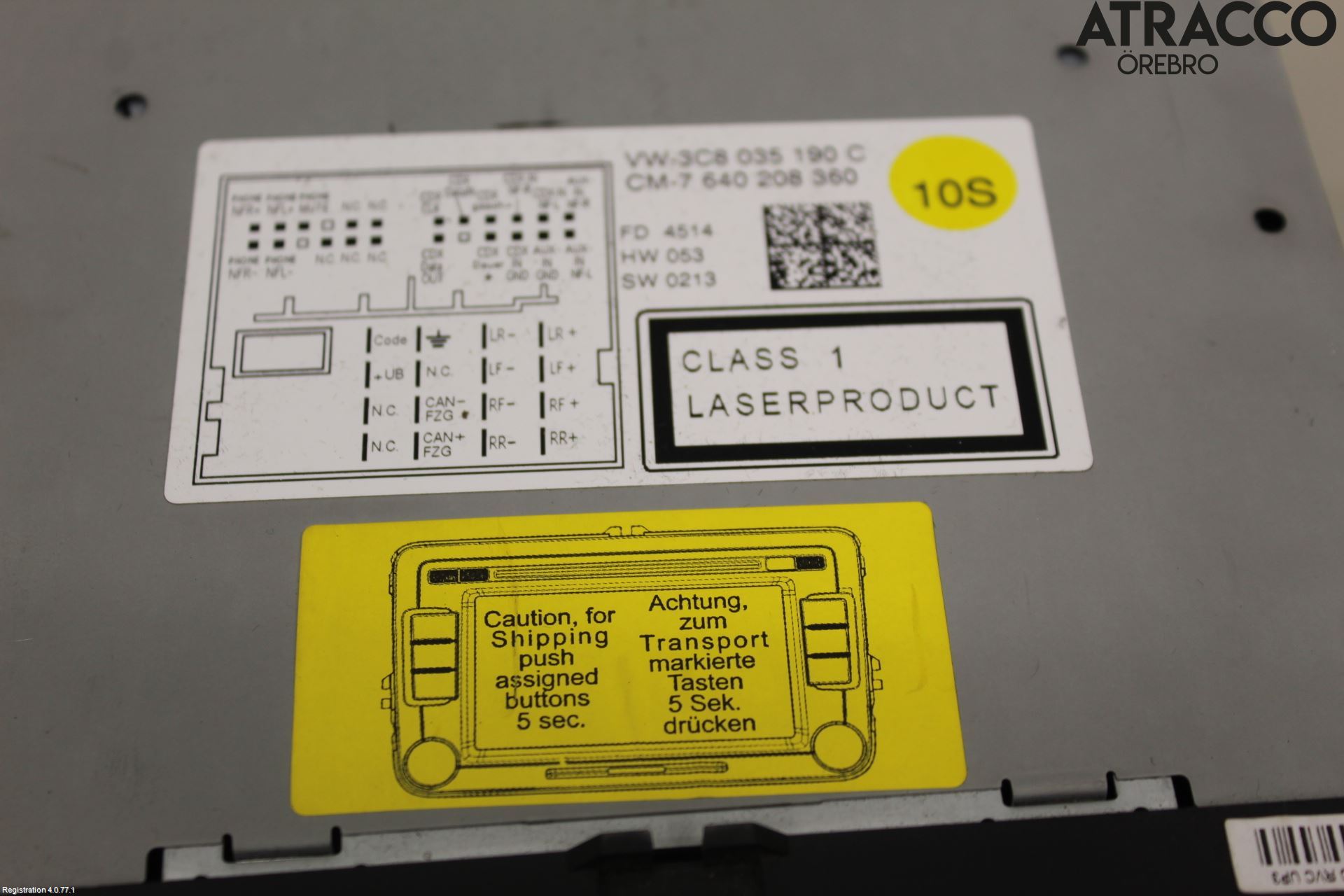 Volkswagen VW PASSAT 11-14 Stereo Radio Med Cd
