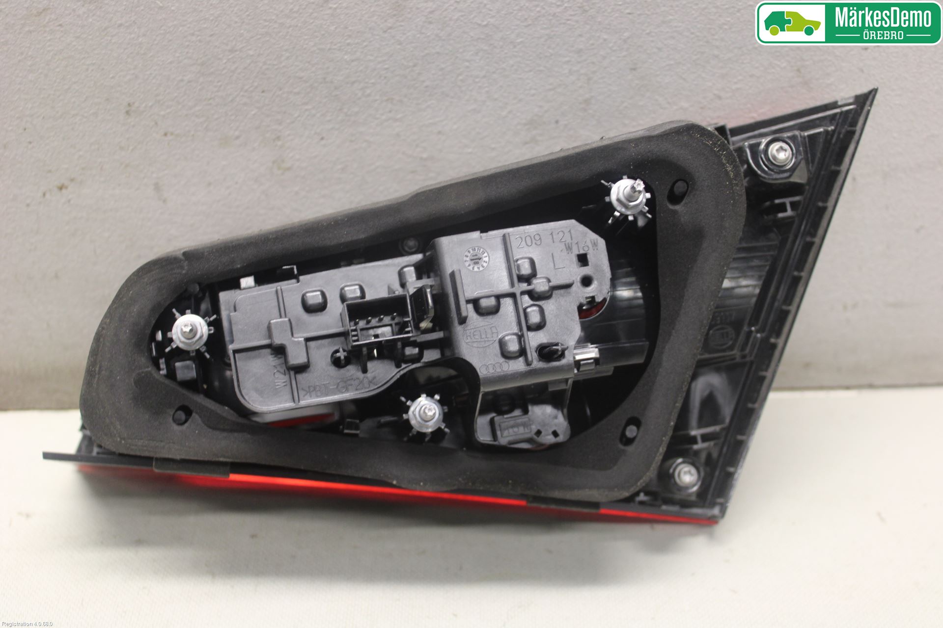 Audi A3/S3 8V 13-20 Baklykt Venstre  På Luke(Indre