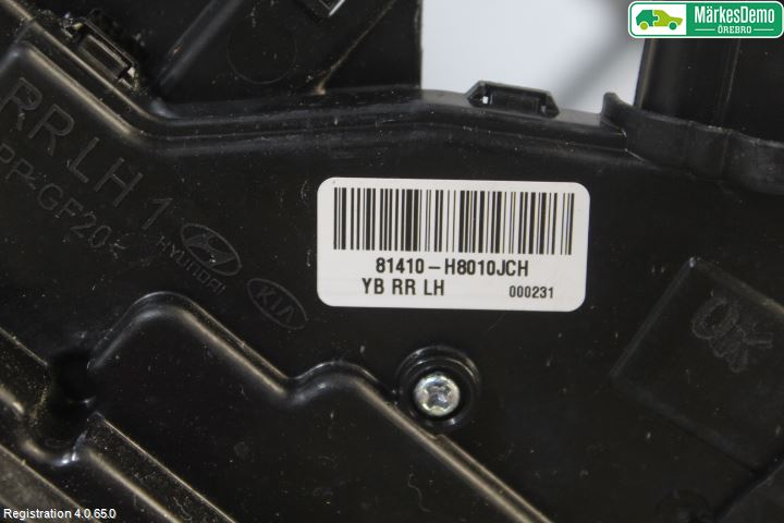 Kia STONIC 18->> Dørlås - Låsekasse