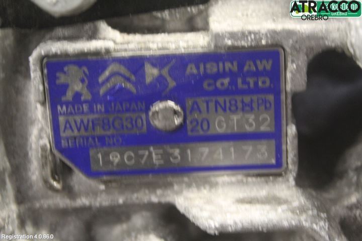Peugeot 308 14-21 Gearkasse Automat