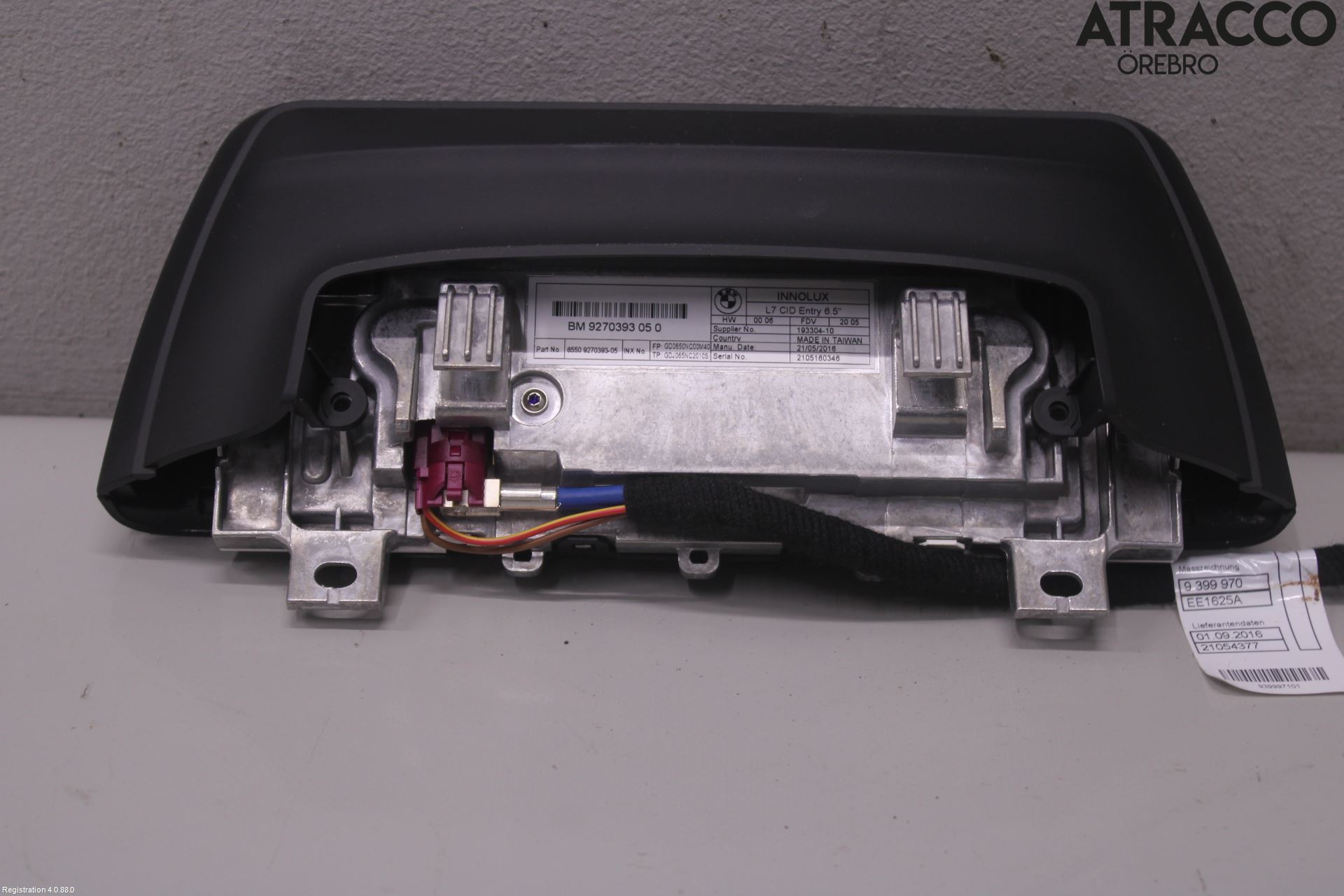 BMW 3 GT F34 13-19 Instr Skjerm Dvd-Gps-Ac-Tlf