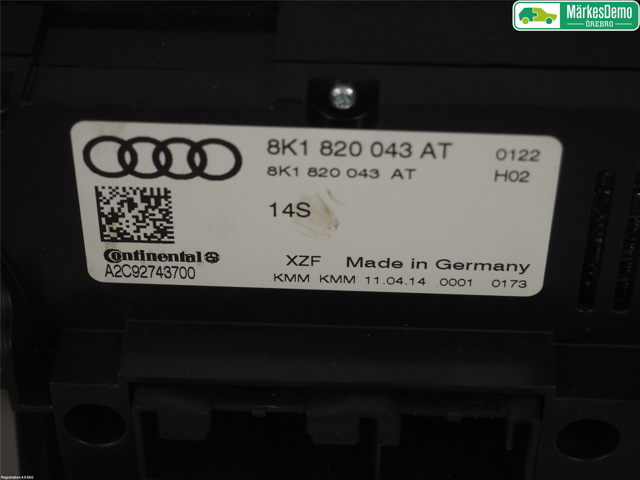 Audi Q5 09-16 Varme Ac Betjening-Display