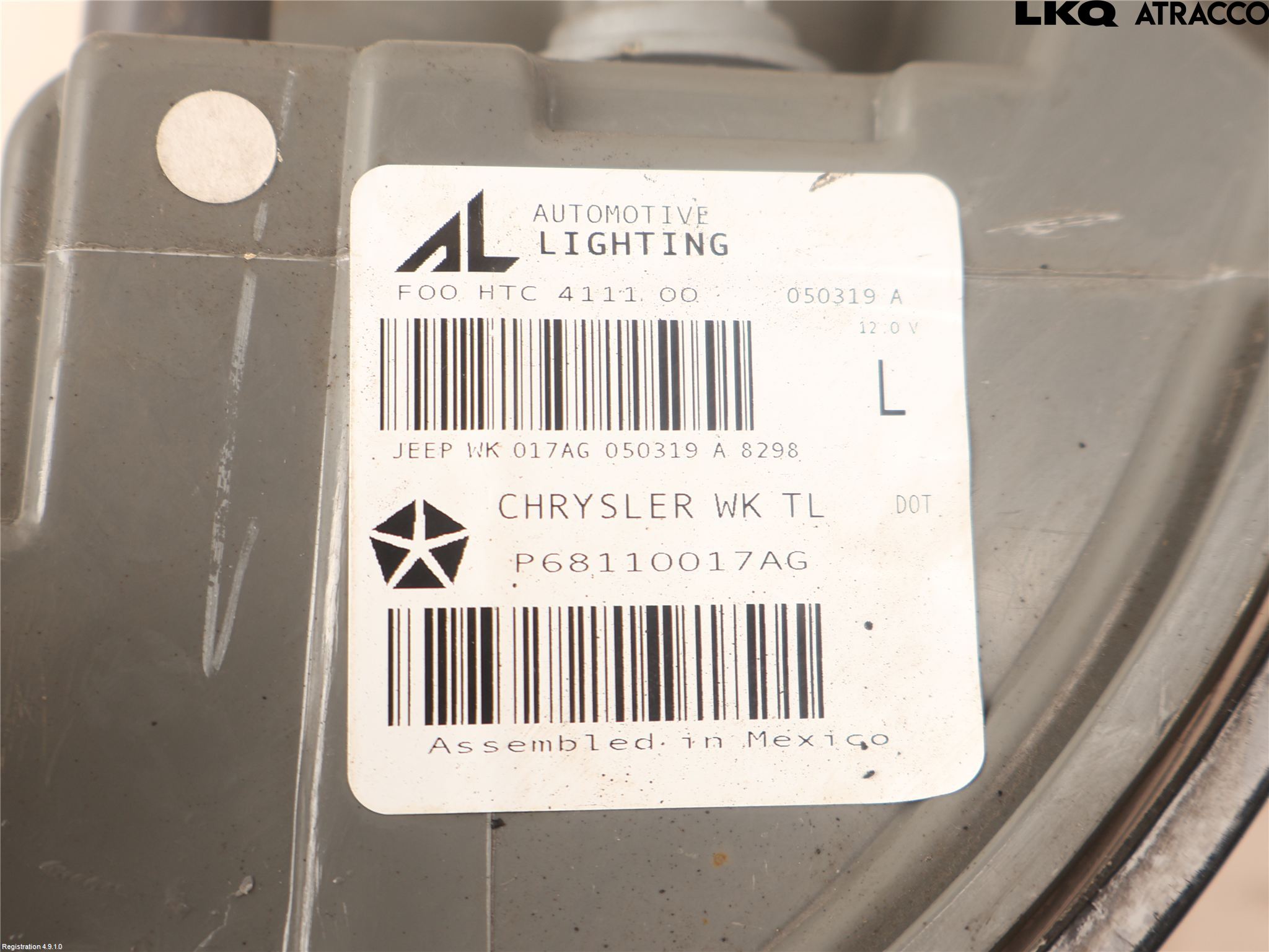 Jeep GRAND CHEROKEE 10-20 Baklykt Venstre