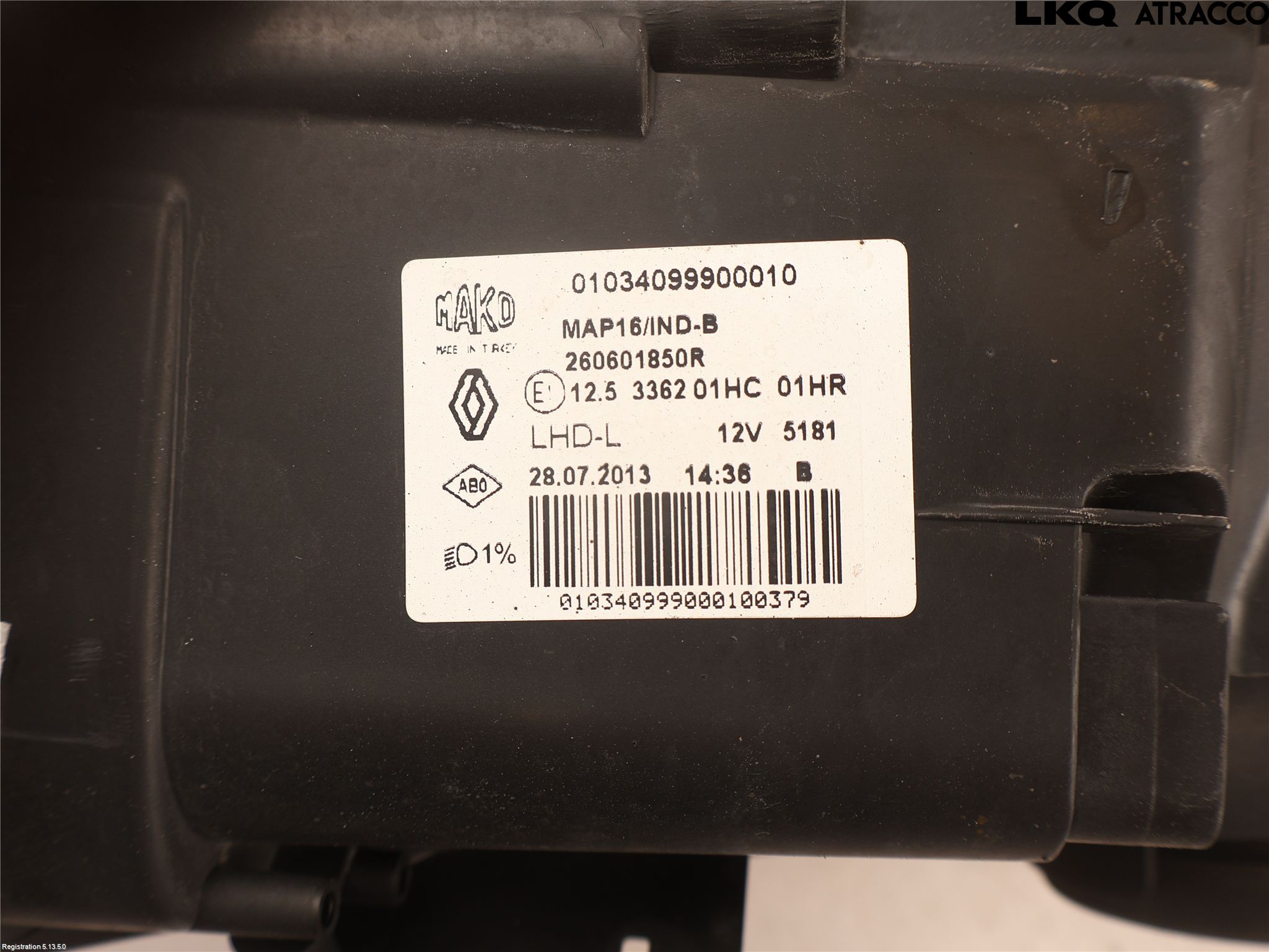 Renault CLIO IV 12-16 Frontlykt Venstre
