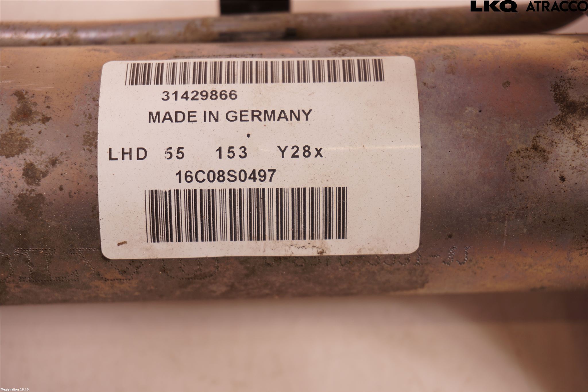 Volvo V70 14-16 Servo Snekke - Tannstang