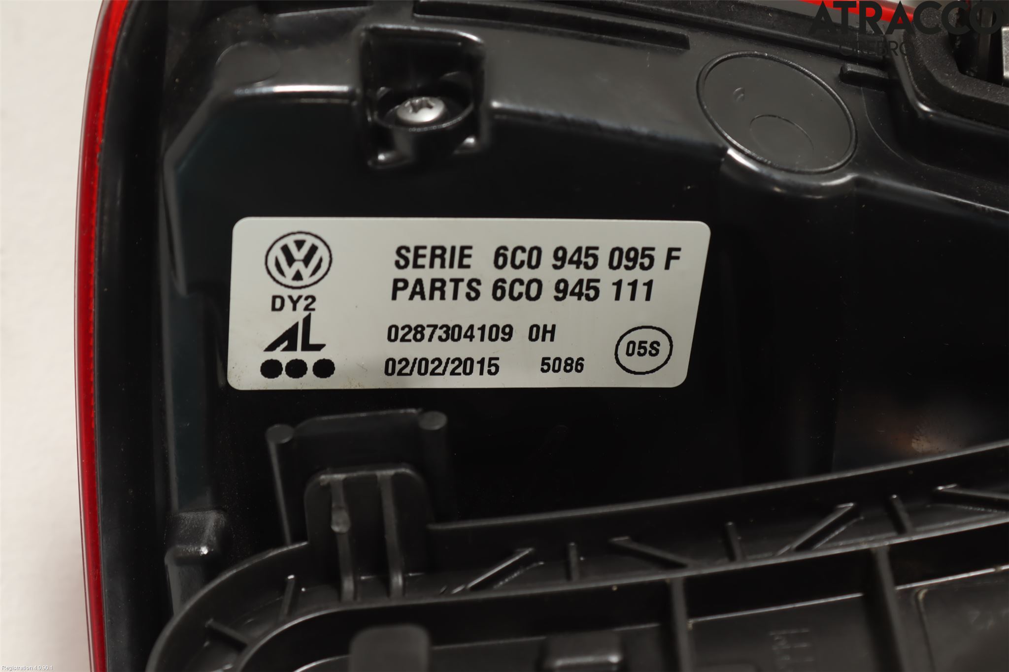 Volkswagen VW POLO 10-17 Baklykt Venstre