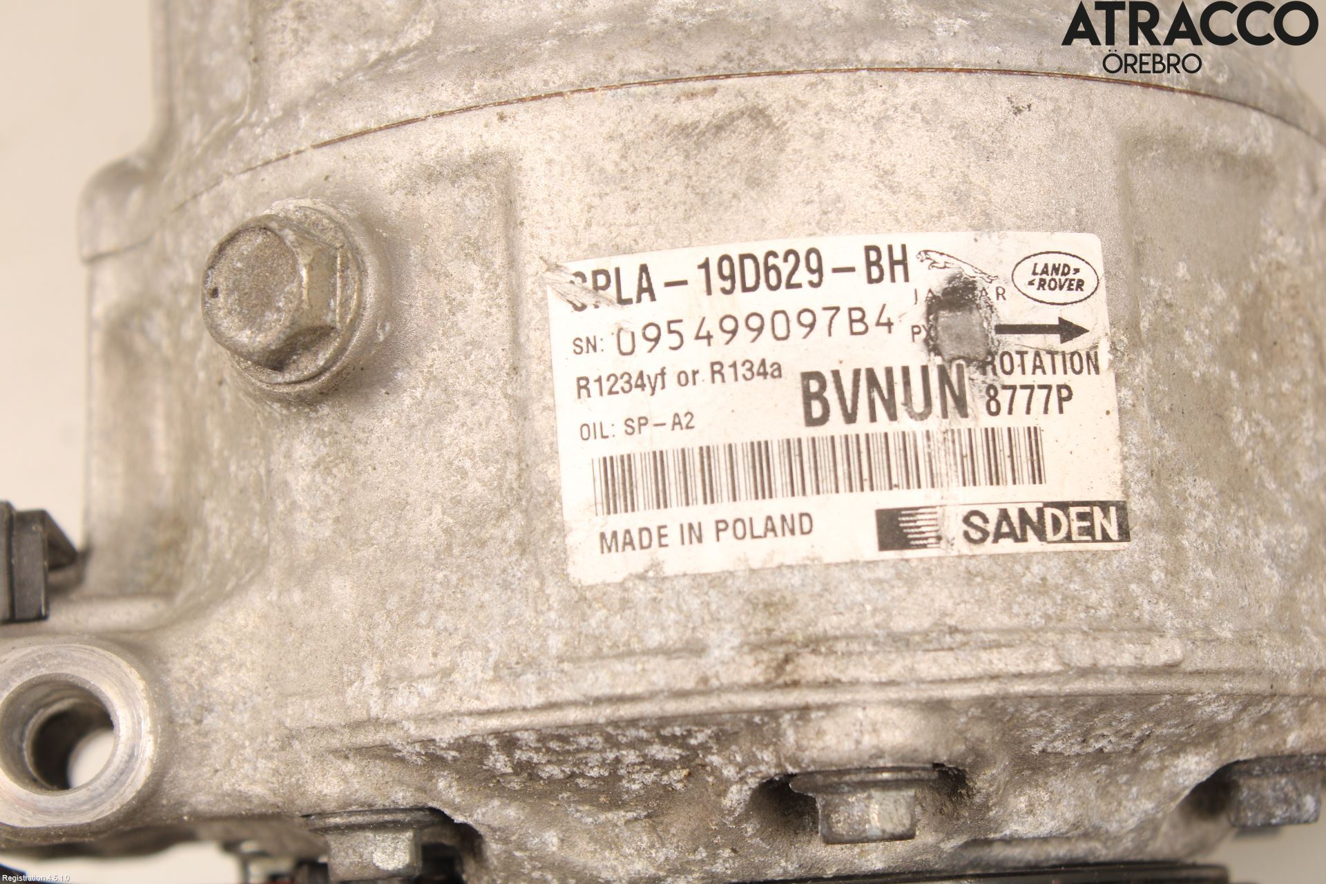 Jaguar XE (X760) 15-24 Varme Ac Kompressor