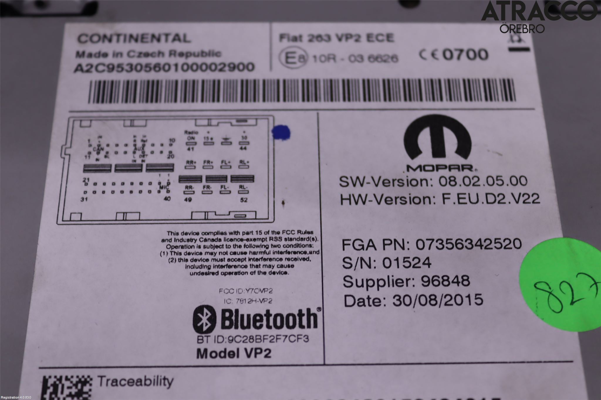 Fiat DOBLO CARGO Stereo Radio