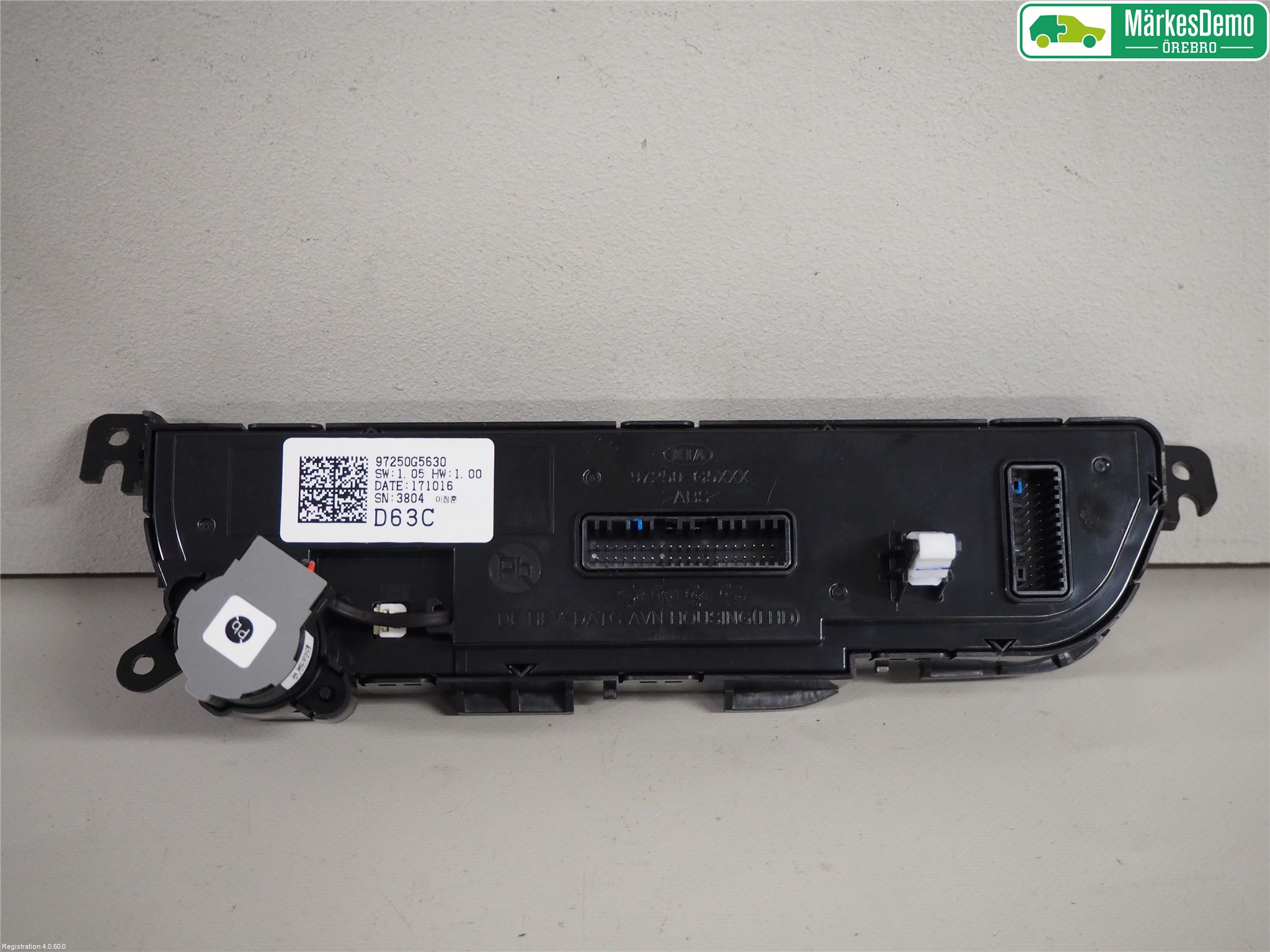 Kia NIRO (DE) 17-22 Varme Ac Betjening-Display